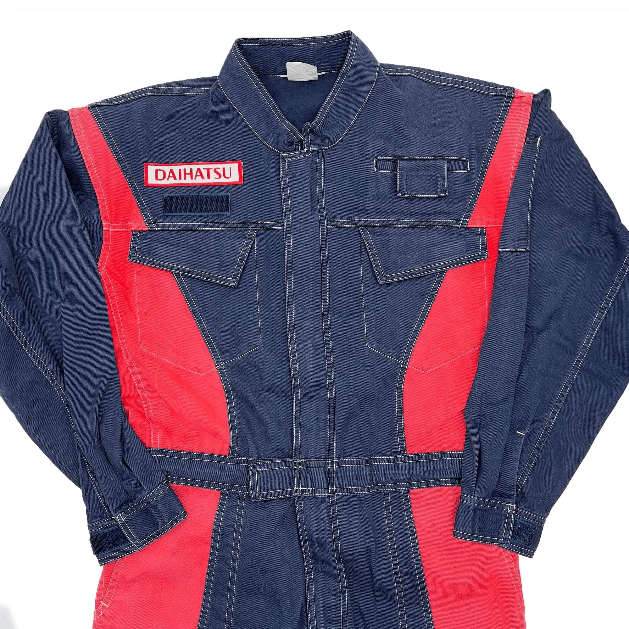 Retro JDM Daihatsu Mini Kei Car Truck Summer Tsunagi Coveralls Jumpsuit Blue - Sugoi JDM