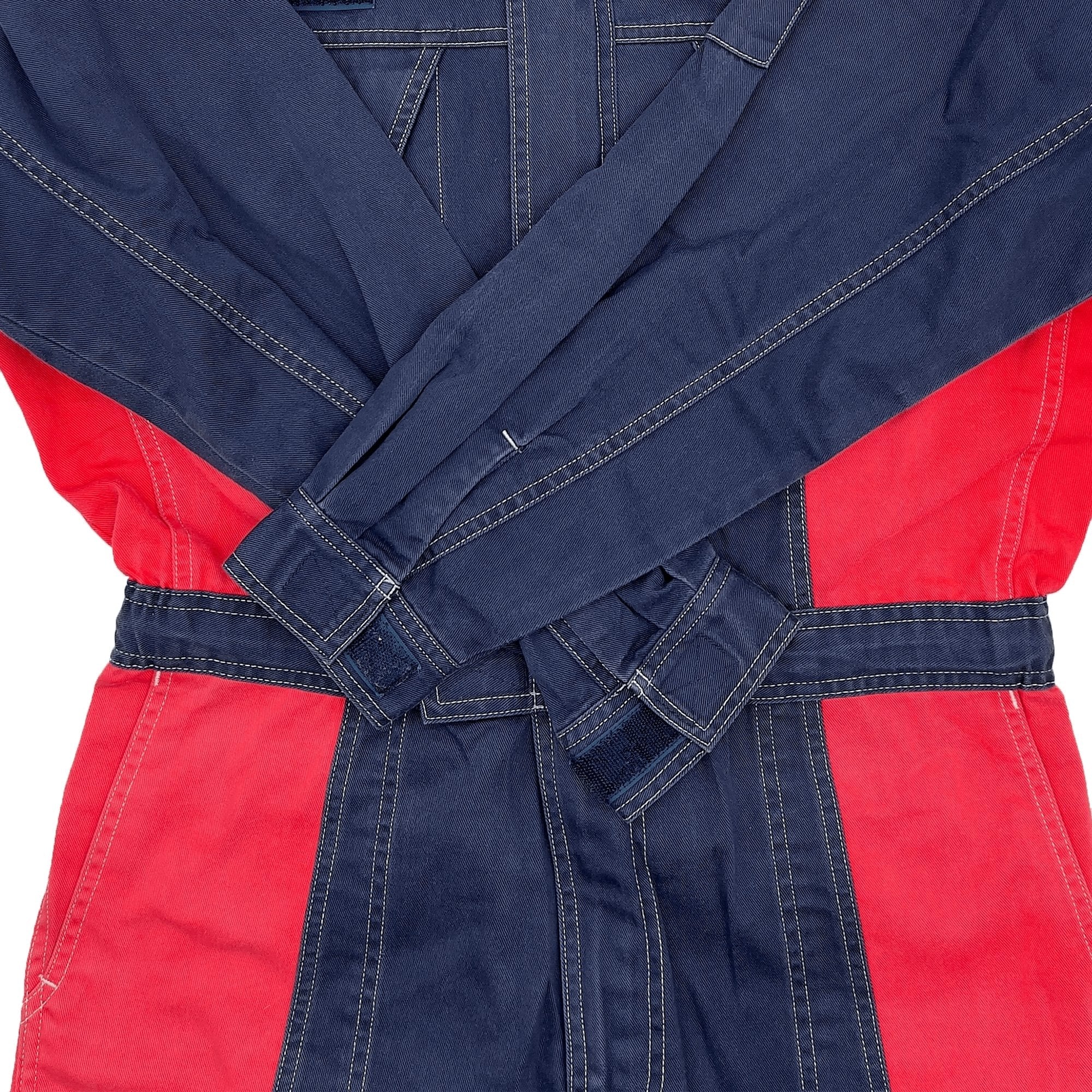 Retro JDM Daihatsu Mini Kei Car Truck Summer Tsunagi Coveralls Jumpsuit Blue - Sugoi JDM