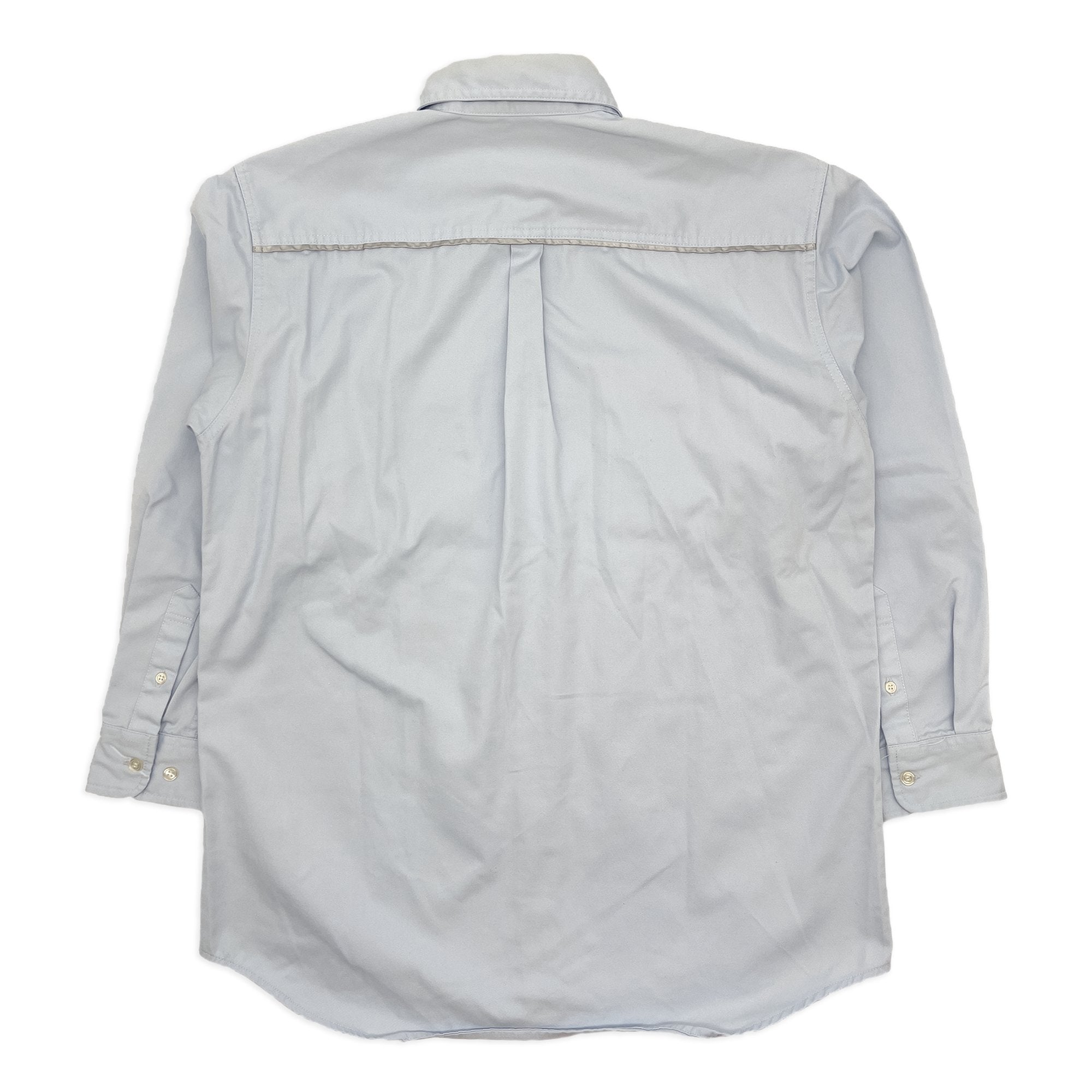 Retro JDM Daihatsu Technician Mechanic Long Sleeve Staff Shirt Blue - Sugoi JDM