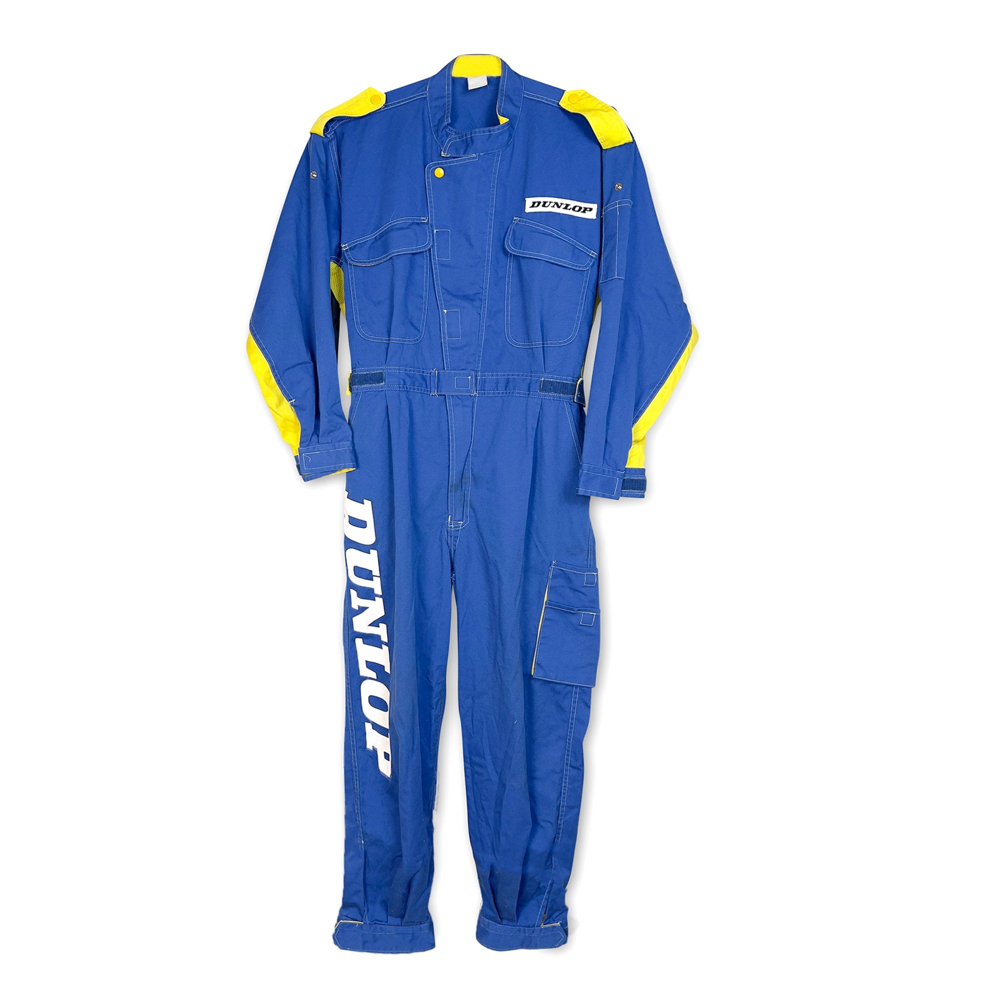 Retro JDM Dunlop Japan Autoland Summer Coveralls Tsunagi Mechanic Suite - Sugoi JDM