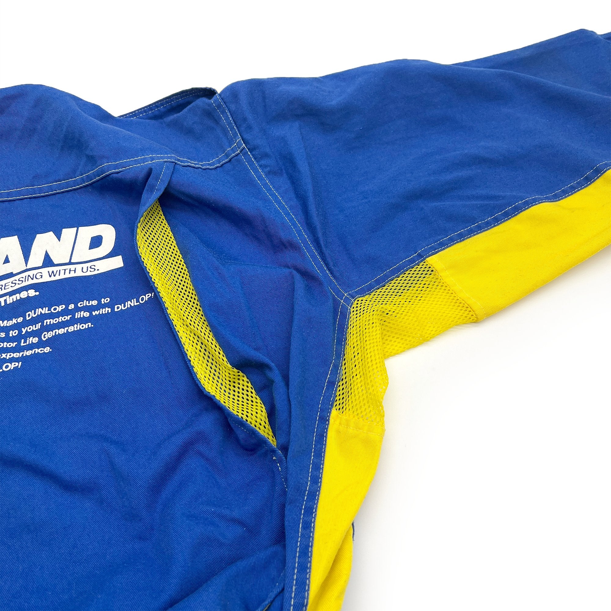 Retro JDM Dunlop Japan Autoland Summer Coveralls Tsunagi Mechanic Suite - Sugoi JDM