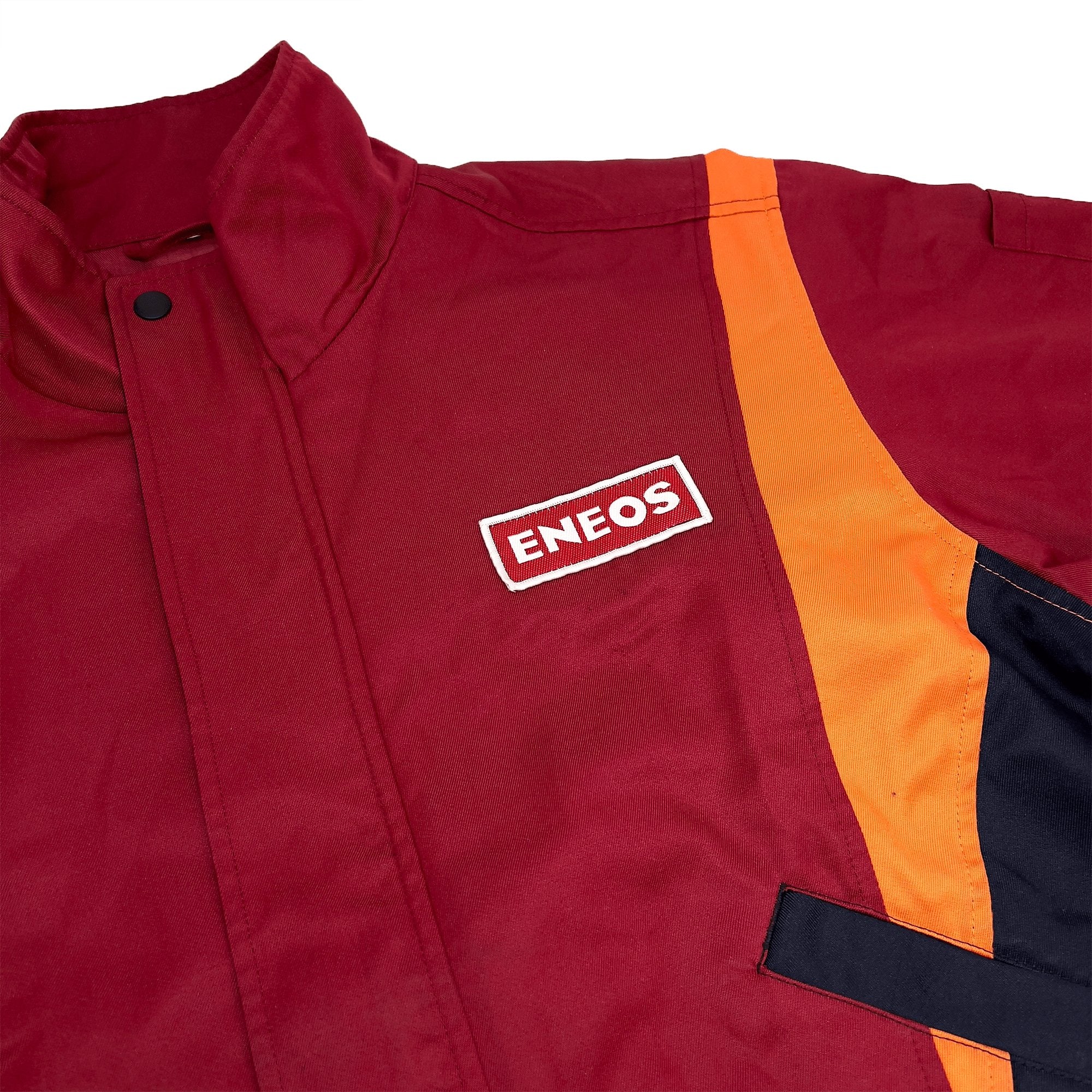 Retro JDM Japan ENEOS Oil Gas Station Workwear Jacket Jumper - Sugoi JDM