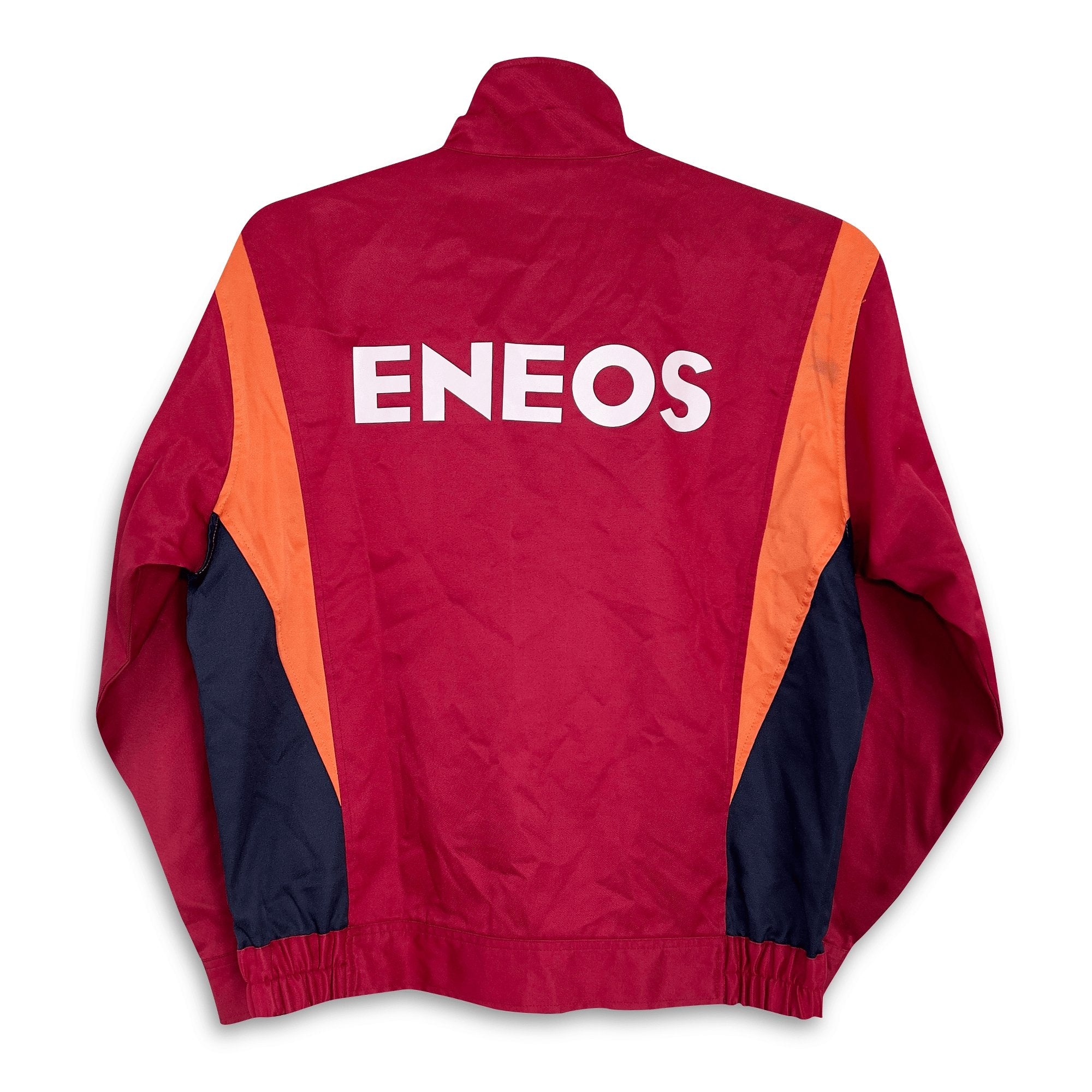 Retro JDM Japan ENEOS Oil Gas Station Workwear Jacket Jumper - Sugoi JDM