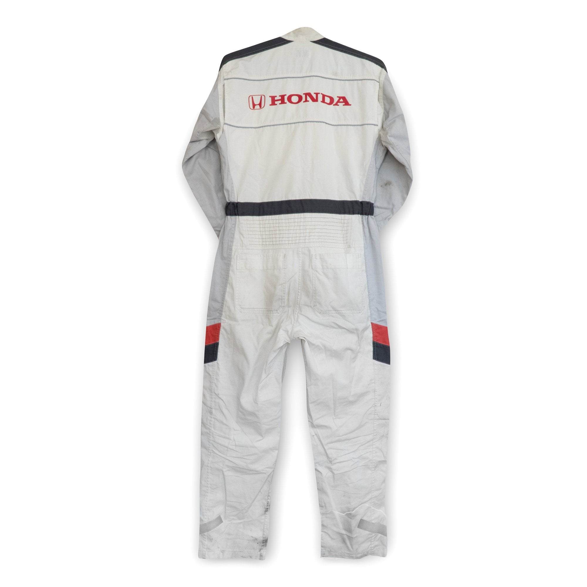 Retro JDM Japan Honda Jumpsuit Coveralls Tsunagi Mechanic Suite White - Sugoi JDM