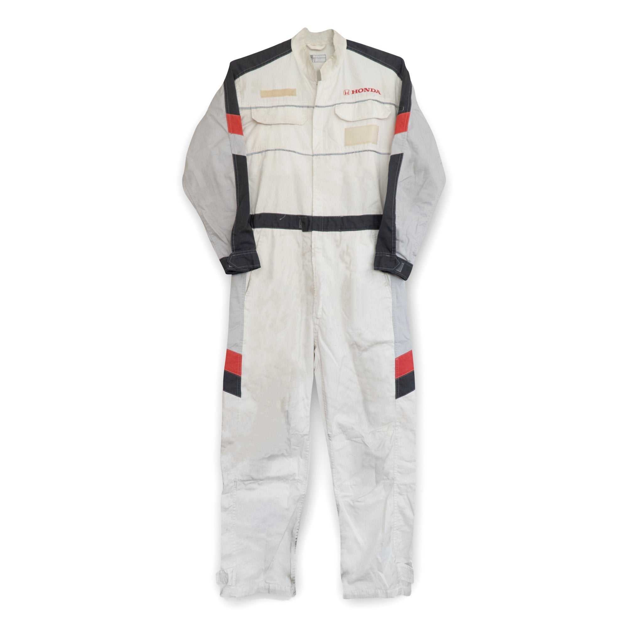 Retro JDM Japan Honda Jumpsuit Coveralls Tsunagi Mechanic Suite White - Sugoi JDM