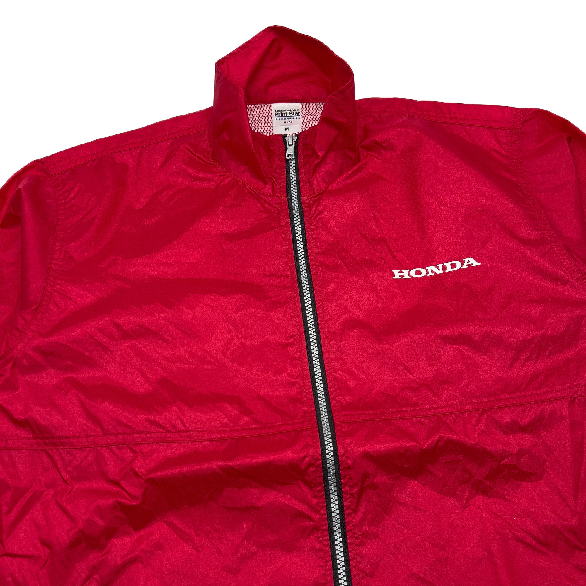 Retro JDM Japan Honda Motor Sports Racing Team Windbreaker Jacket Red - Sugoi JDM