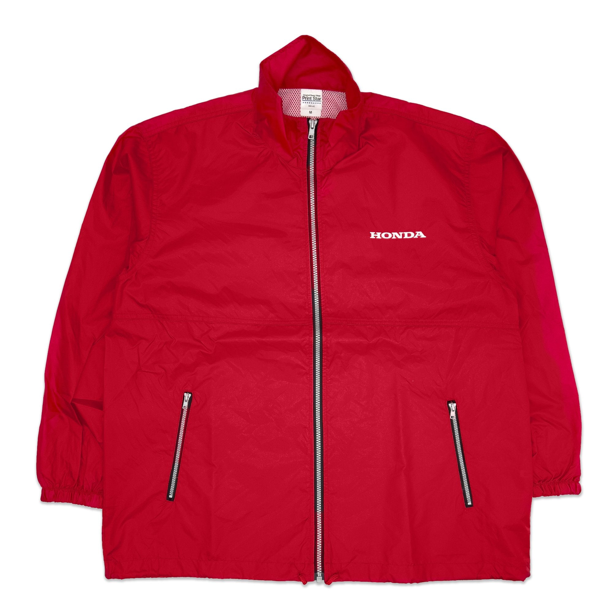 Retro JDM Japan Honda Motor Sports Racing Team Windbreaker Jacket Red - Sugoi JDM