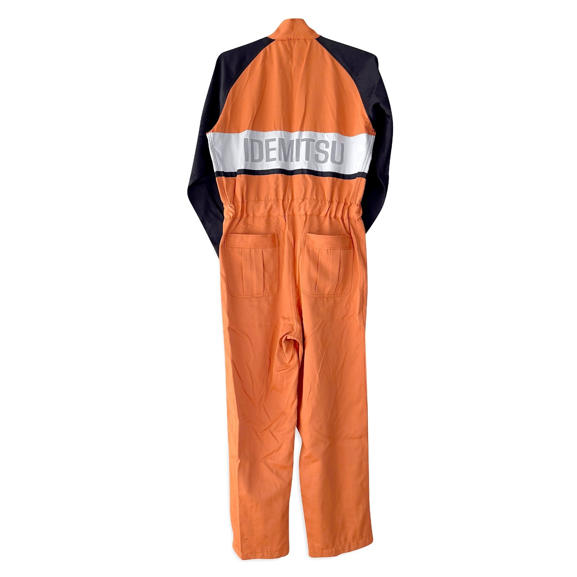 Retro JDM Japan Idemitsu Reflective Anti Static Jumpsuit Tsunagi Orange - Sugoi JDM