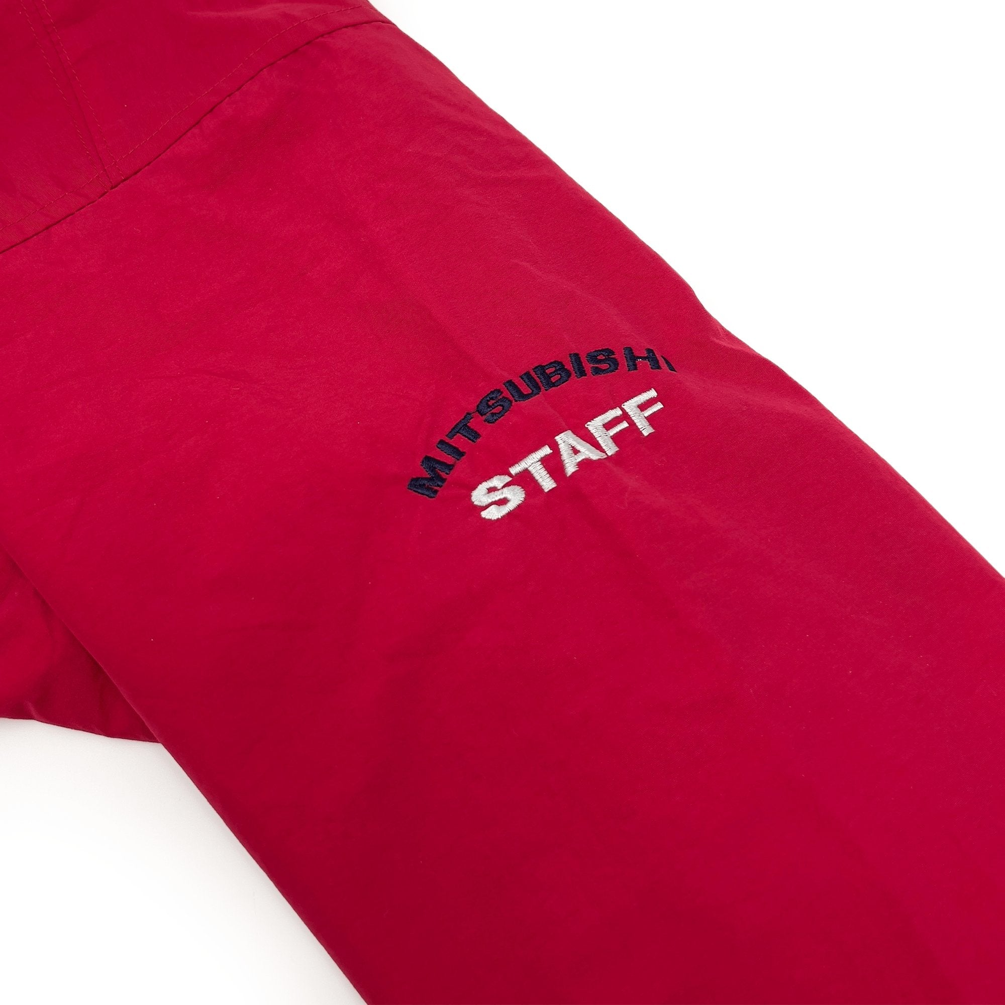 Retro JDM Japan Mitsubishi Motors Staff Employee Jacket Red - Sugoi JDM