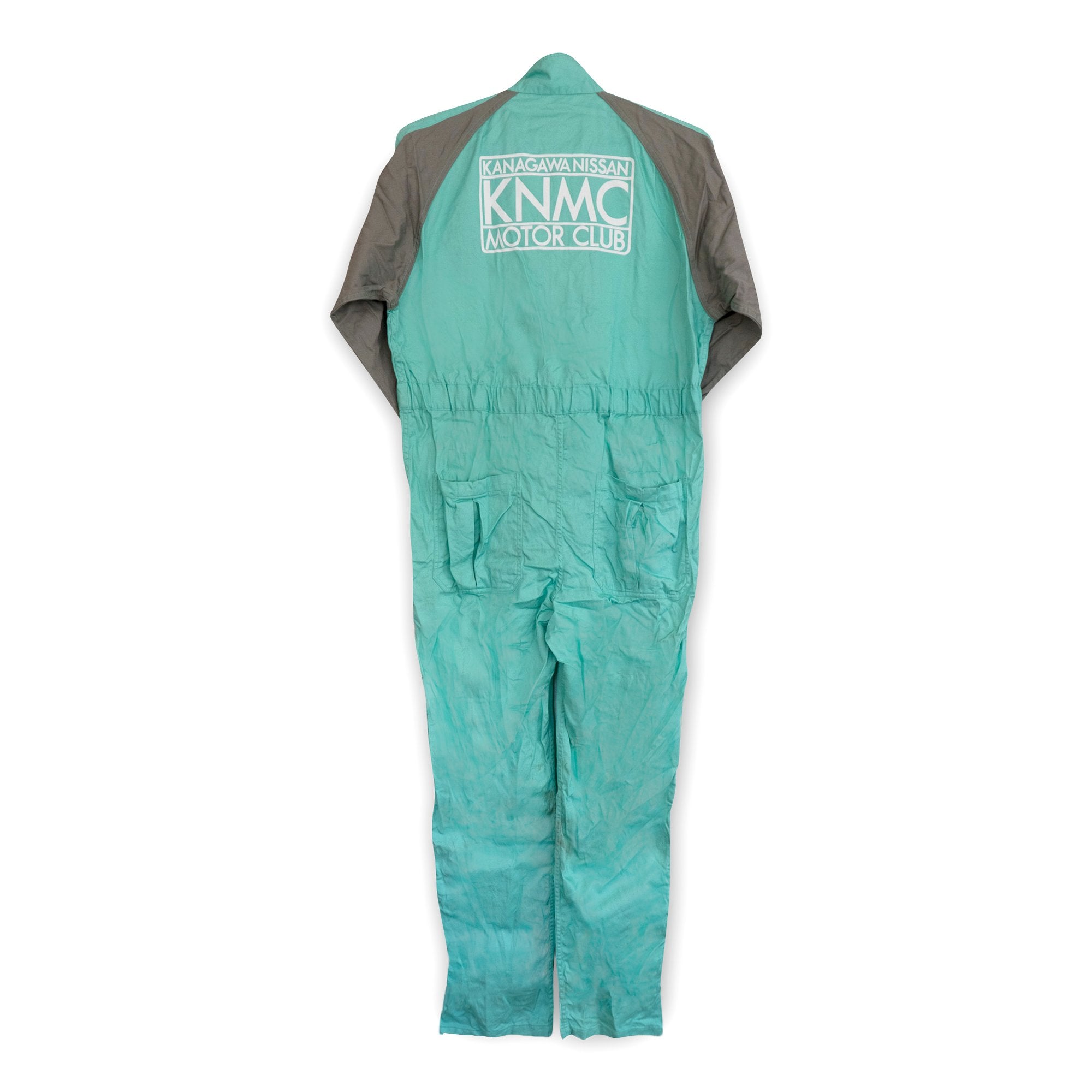 Retro JDM Japan Showa Kanagawa Nissan Motor Club Tsunagi Coverall Green - Sugoi JDM