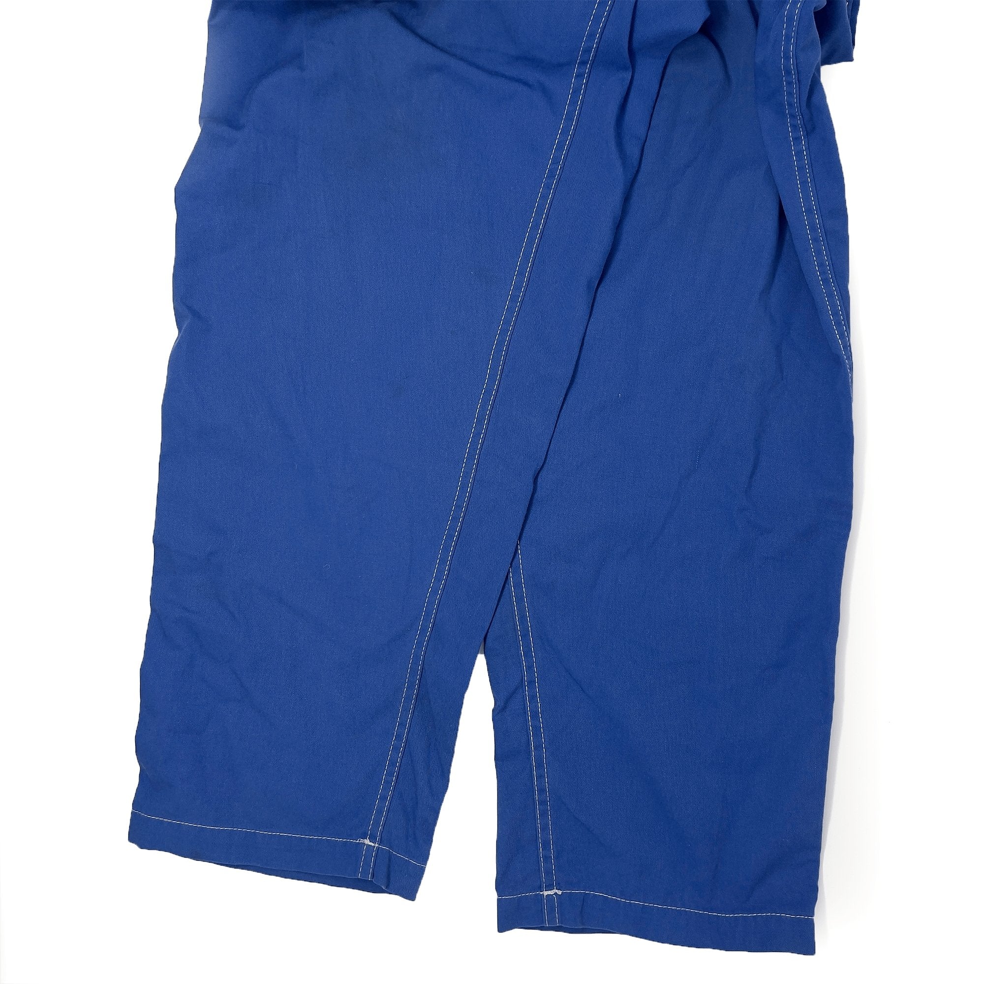 Retro JDM Japan Suzuki Short Sleeve Summer Mechanic Coveralls Tsunagi Blue - Sugoi JDM