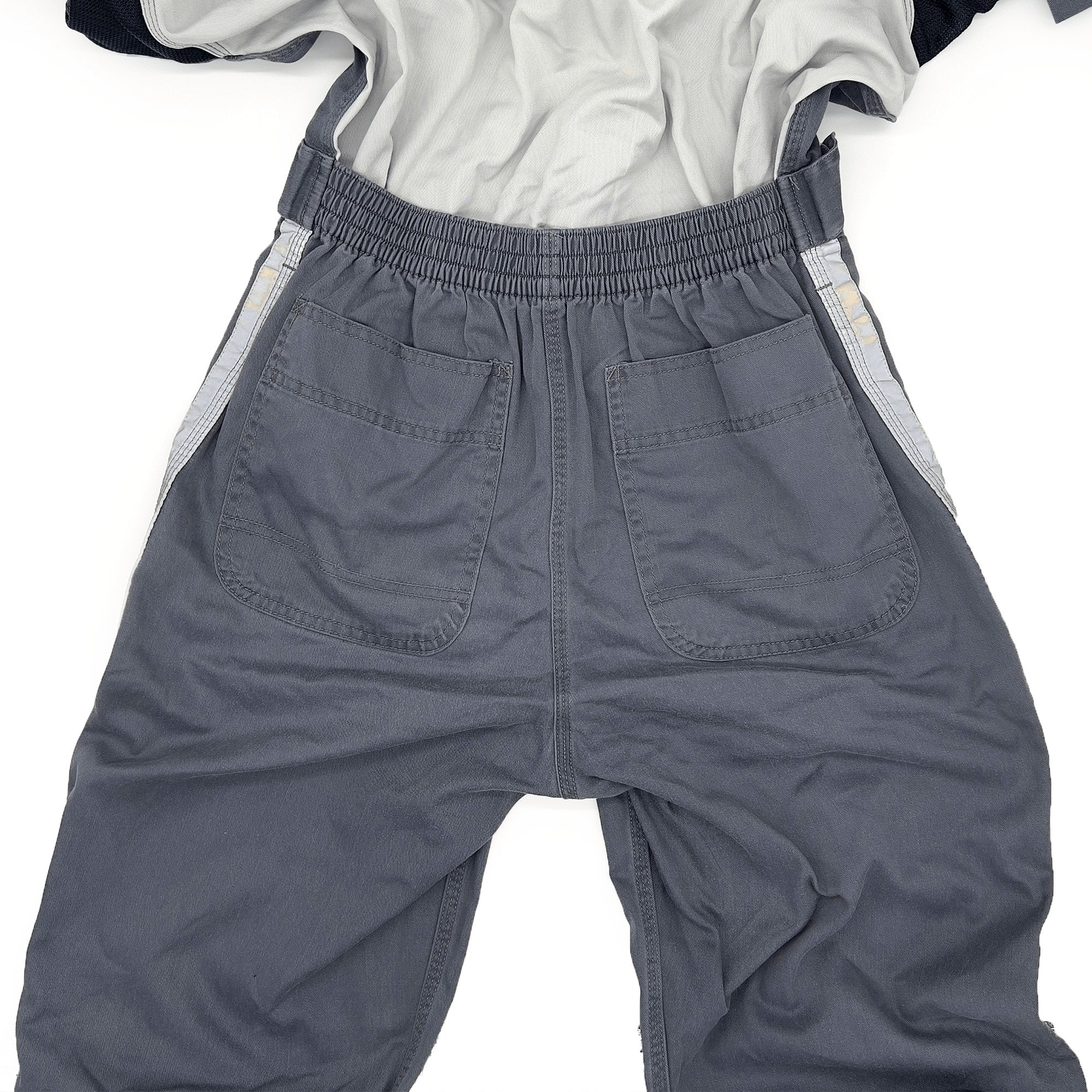 Retro JDM Japan Toyota Summer Short Sleeve Coveralls Tsunagi Suite Grey - Sugoi JDM