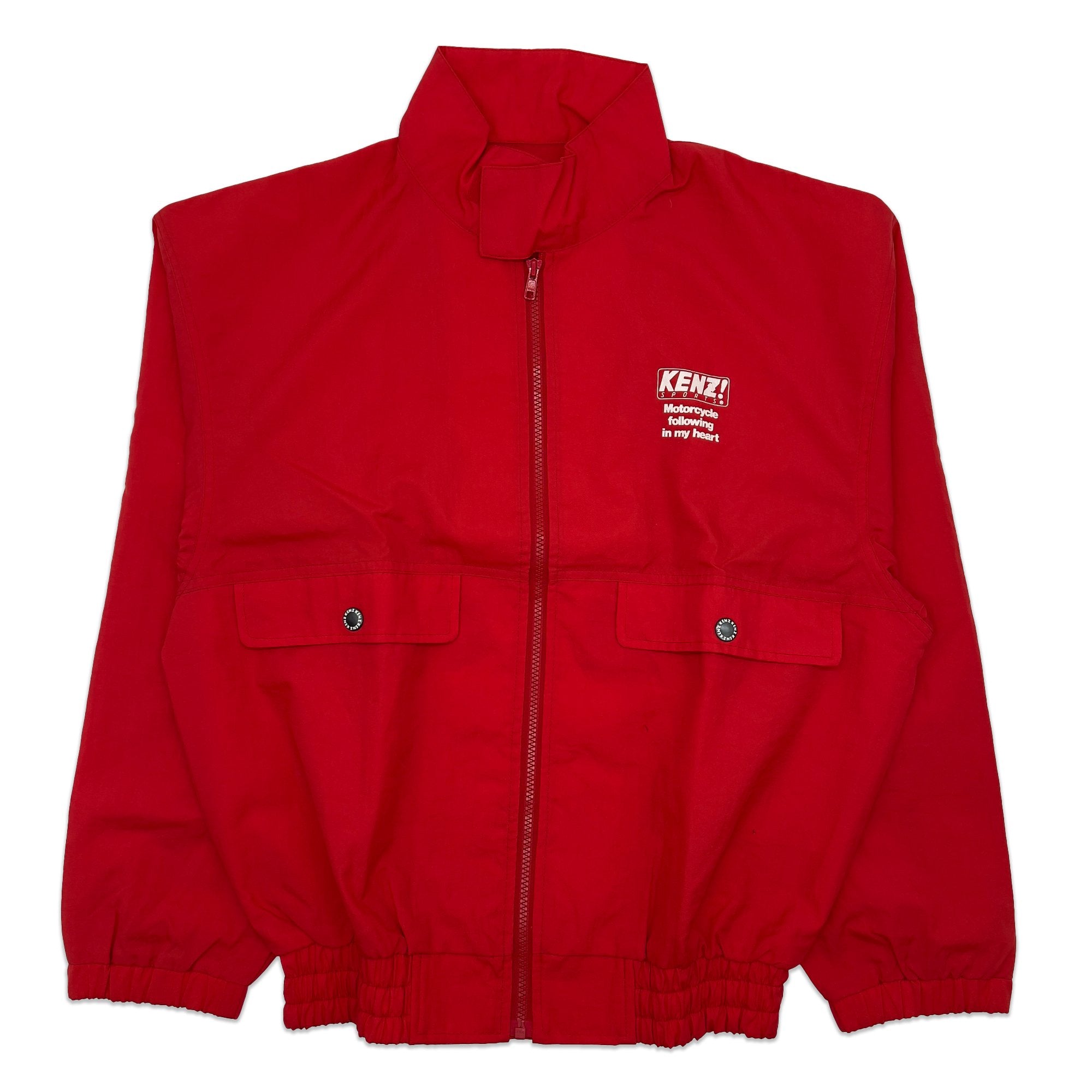 Retro JDM Japanese Kenz Sports Motorcycle Tuner Nylon Jumper Jacket - Sugoi JDM