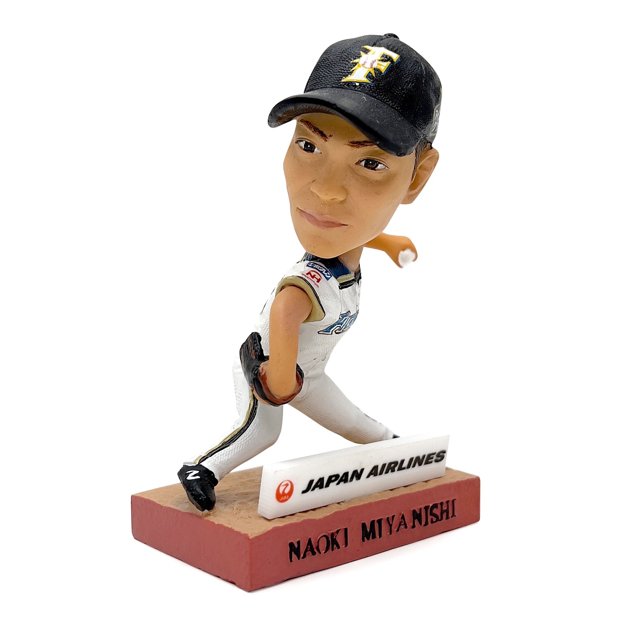Retro Limited Japan Nippon Ham Fighters Naoki Miyanishi Bobblehead Pitcher - Sugoi JDM