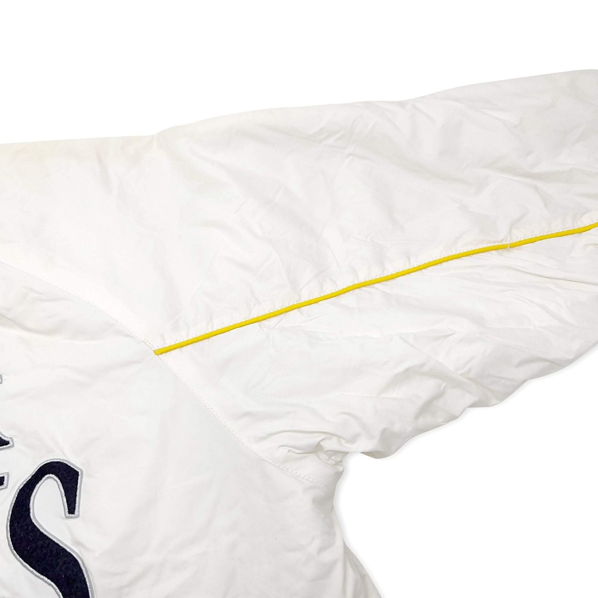 Retro Official NPB Japan Fukuoka Softbank Hawks Team Jumper Jacket White - Sugoi JDM