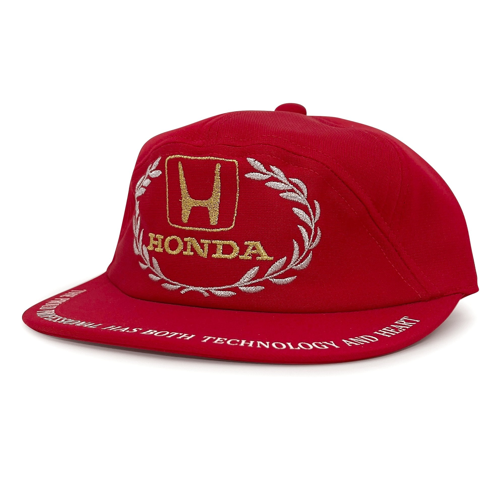 Retro Showa Era JDM Japan Honda Racing Victory Hat Cap Red - Sugoi JDM