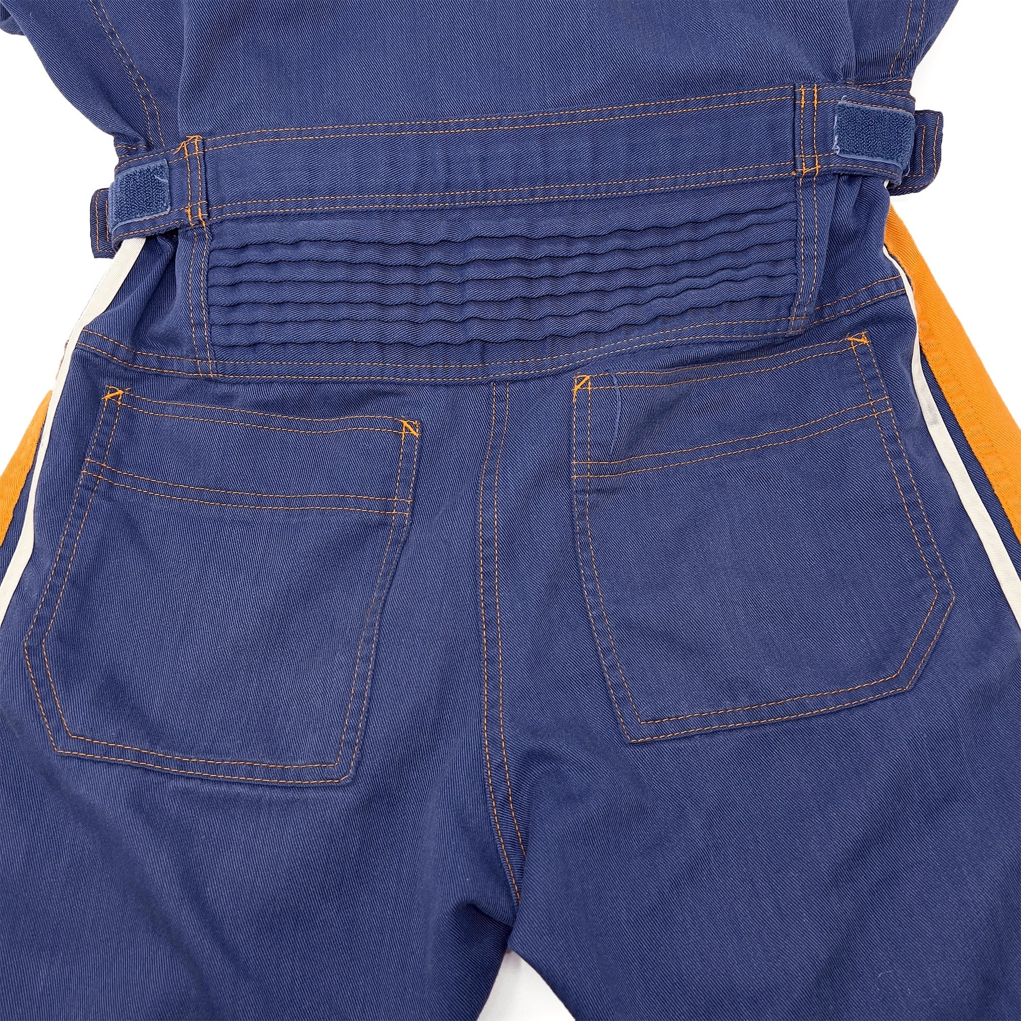 Retro Toyota Vista Tecno Summer Tsunagi Automotive Mechanic Jumpsuit Blue - Sugoi JDM