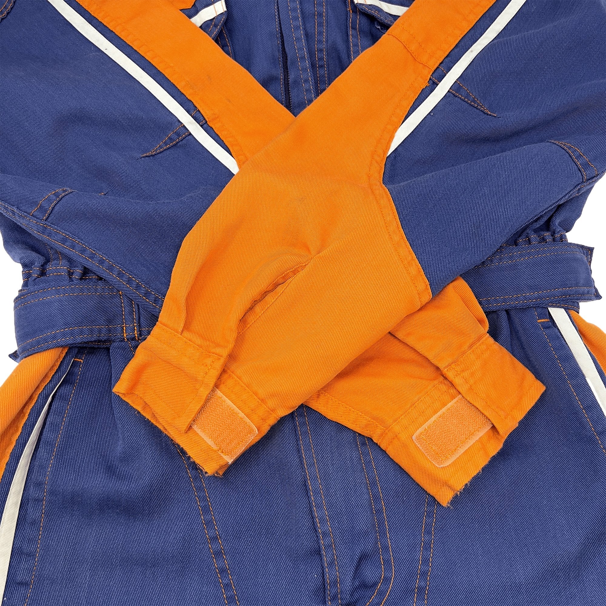 Retro Toyota Vista Tecno Summer Tsunagi Automotive Mechanic Jumpsuit Blue - Sugoi JDM