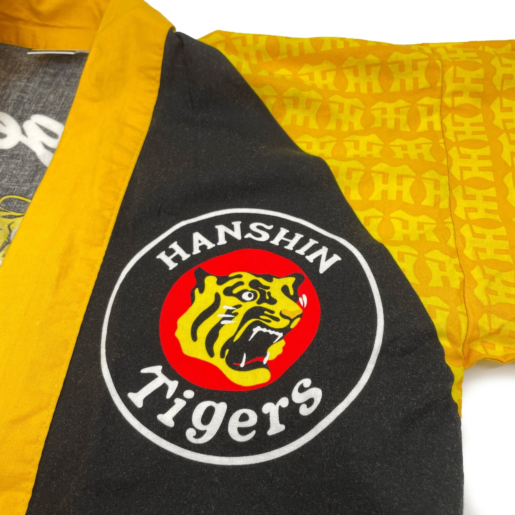 Retro Vintage Japanese Baseball Hanshin Tigers Matsuri Happi Coat Yukata Kimono - Sugoi JDM