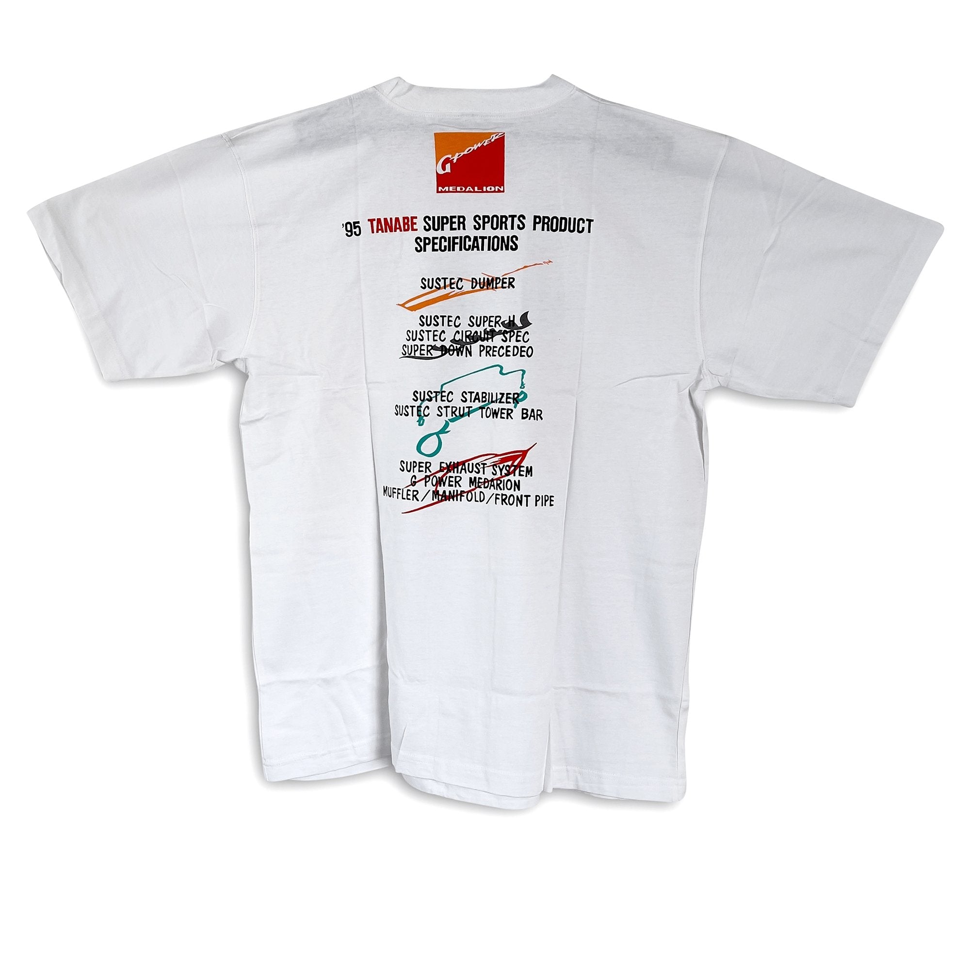 Vintage 1995 Japan JDM Tanabe Racing Super Sports Product T Shirt - Sugoi JDM