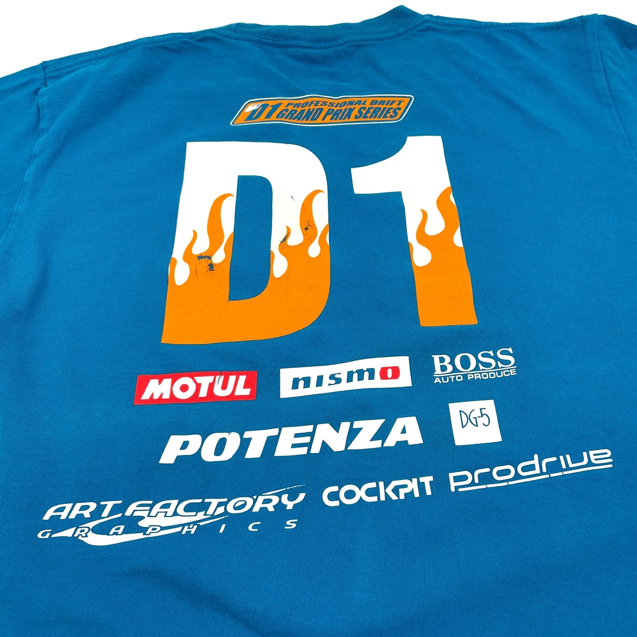 Vintage Deadstock Move Kazama Kei Office D1GP Drift Team T-Shirt - Sugoi JDM