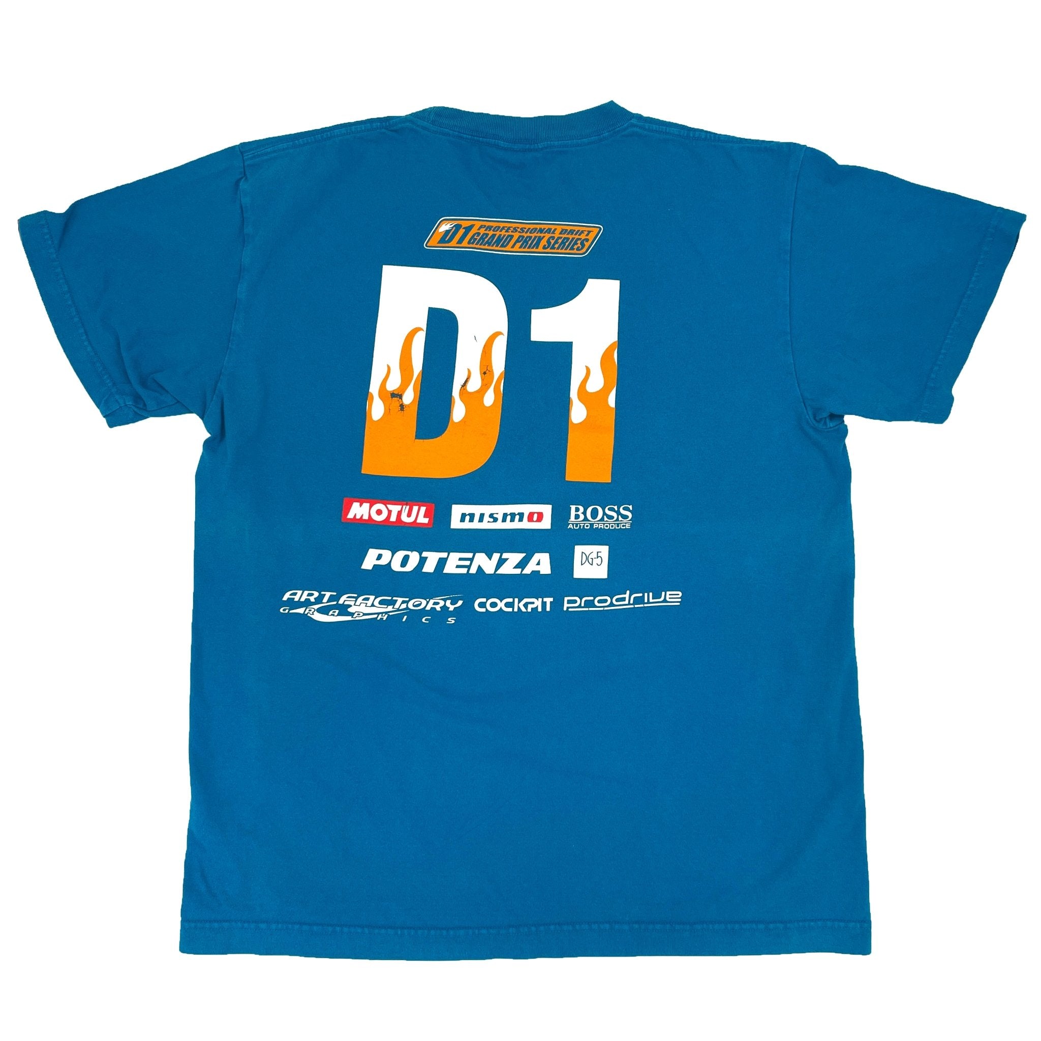 Vintage Deadstock Move Kazama Kei Office D1GP Drift Team T-Shirt - Sugoi JDM