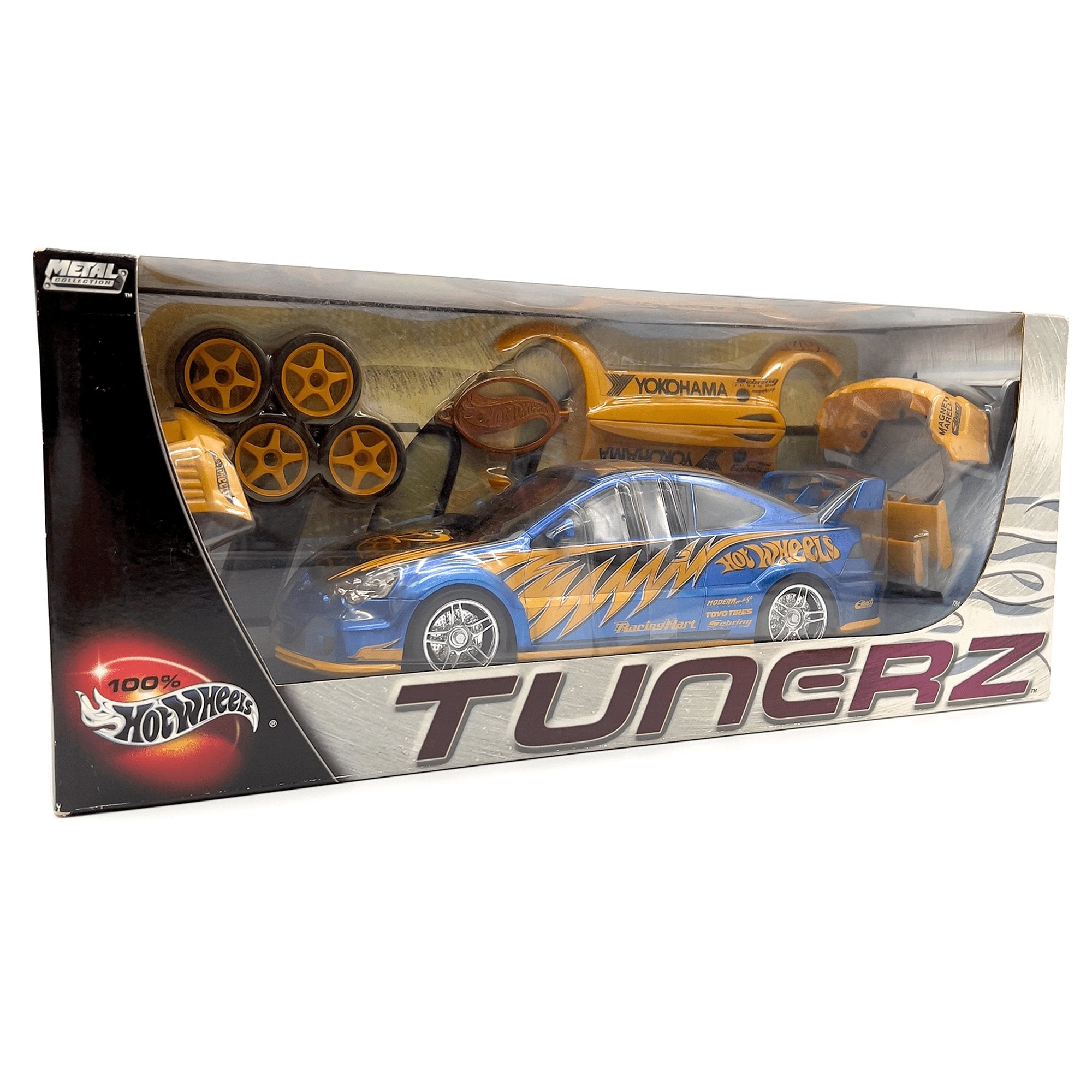 Vintage Hot Wheels Tunerz Racing Hart Acura RSX Diecast Car Blue 1:18 - Sugoi JDM