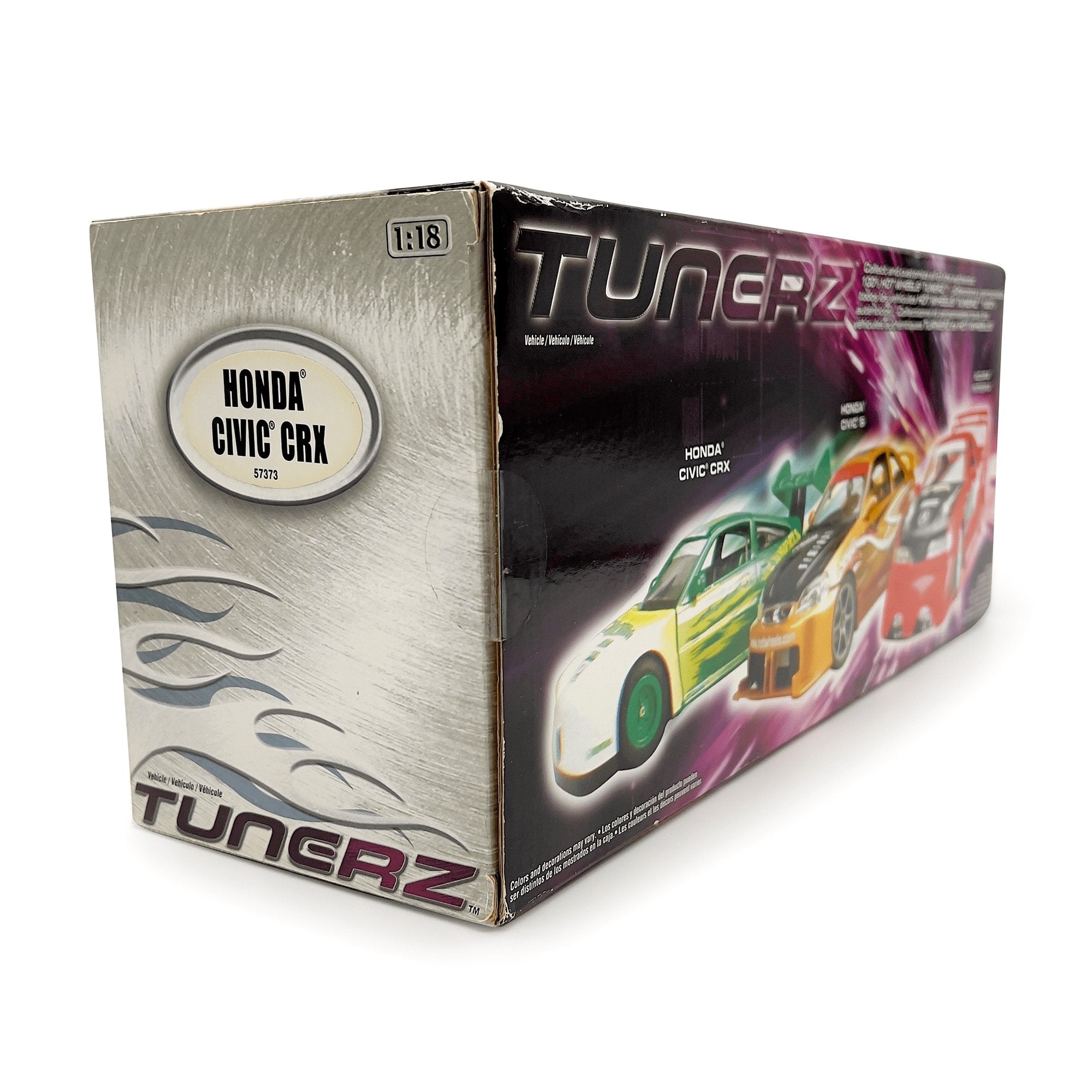 Vintage Hot Wheels Tunerz Wings West Honda Civic CRX Diecast Car Red 1:18 - Sugoi JDM
