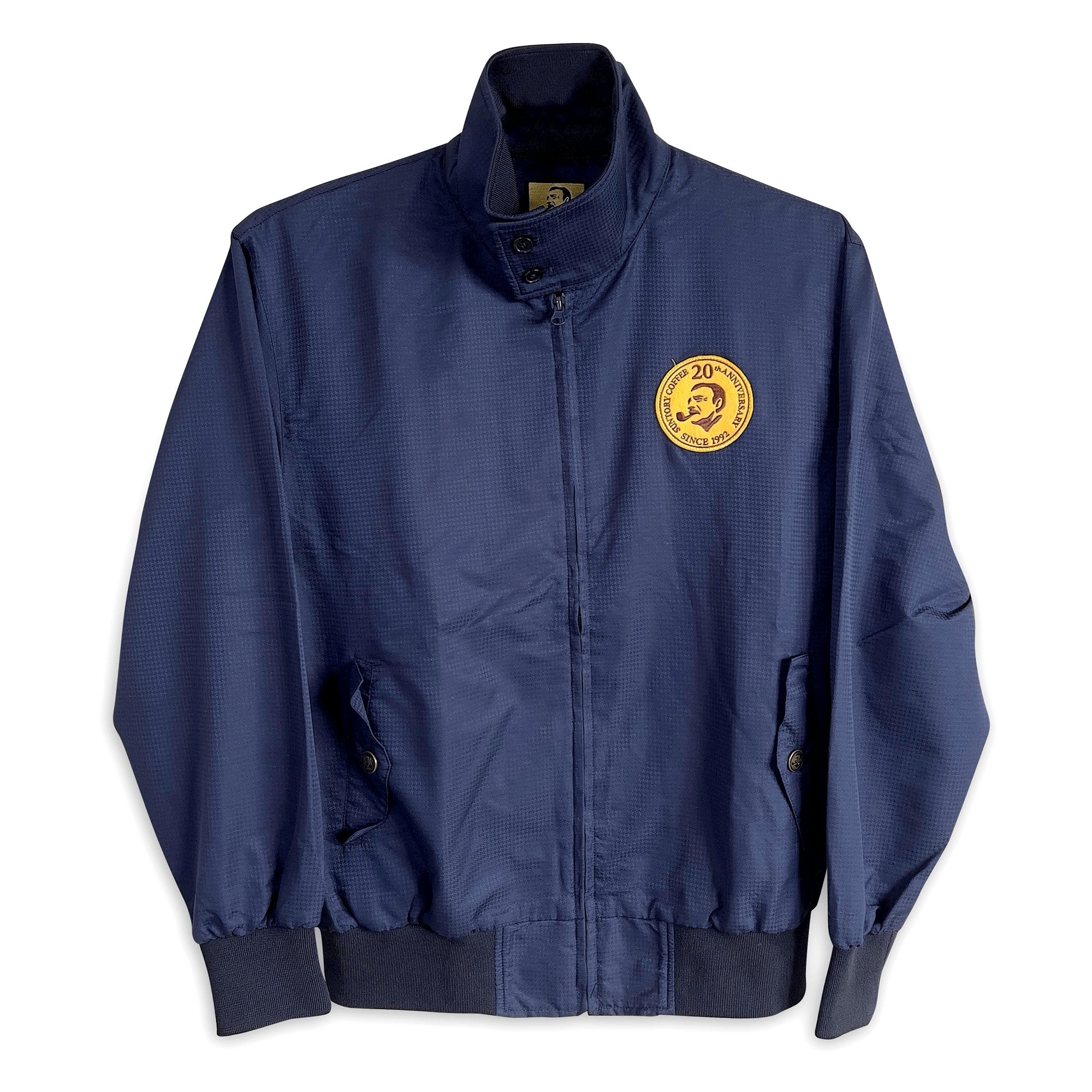 Vintage Japan Suntory Boss Coffee 20th Anniversary Jacket Navy Blue - Sugoi JDM