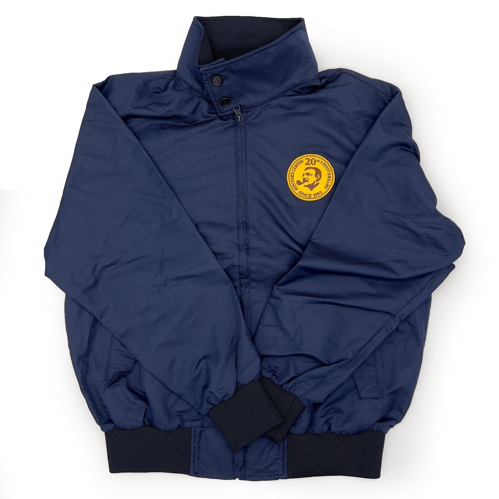 Vintage Japan Suntory Boss Coffee 20th Anniversary Jacket Navy Blue - Sugoi JDM
