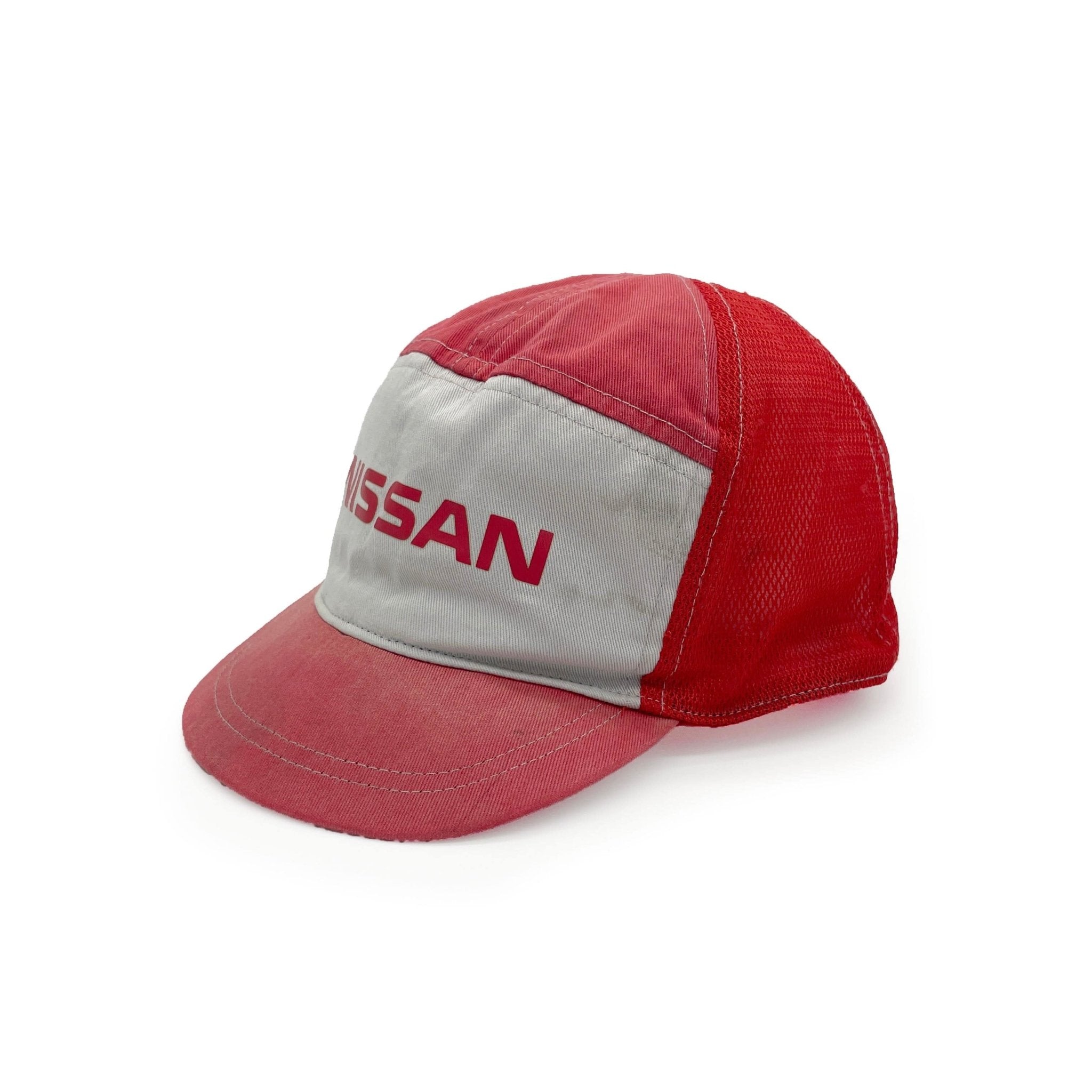Vintage Japanese JDM Nissan Red Stage Mechanic Uniform Hat Cap - Sugoi JDM