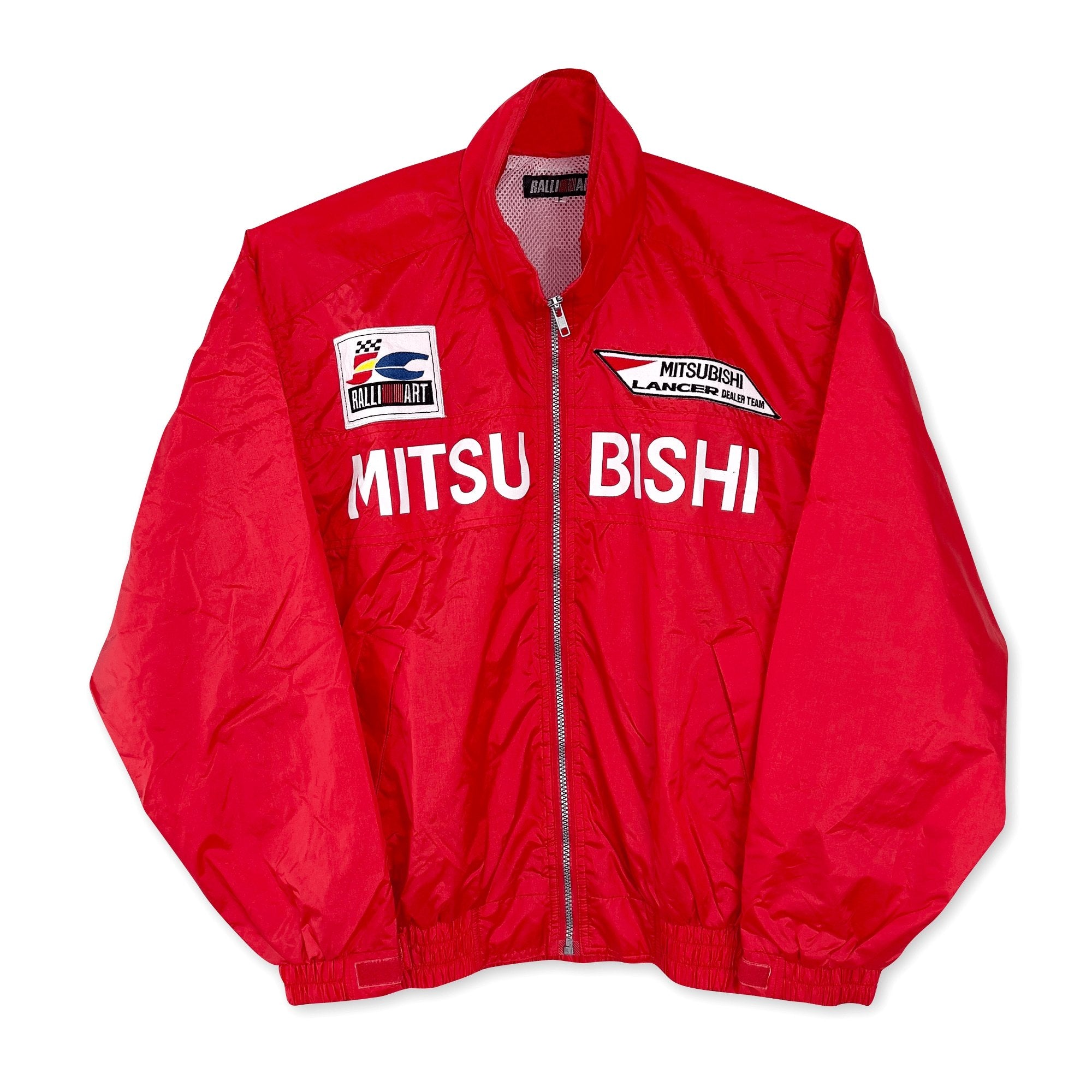 Vintage JDM Japan Mitsubishi Ralliart Racing Lancer Dealer Team Jacket - Sugoi JDM