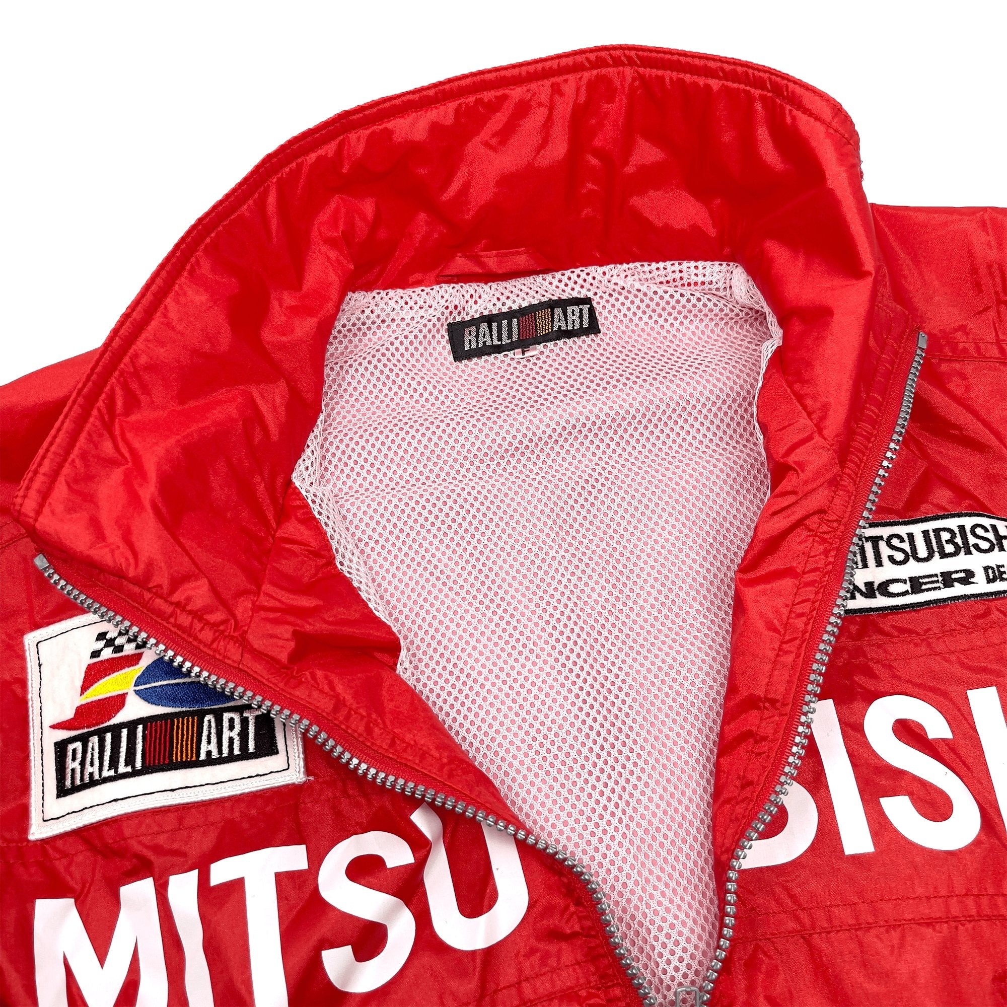 Vintage JDM Japan Mitsubishi Ralliart Racing Lancer Dealer Team Jacket - Sugoi JDM