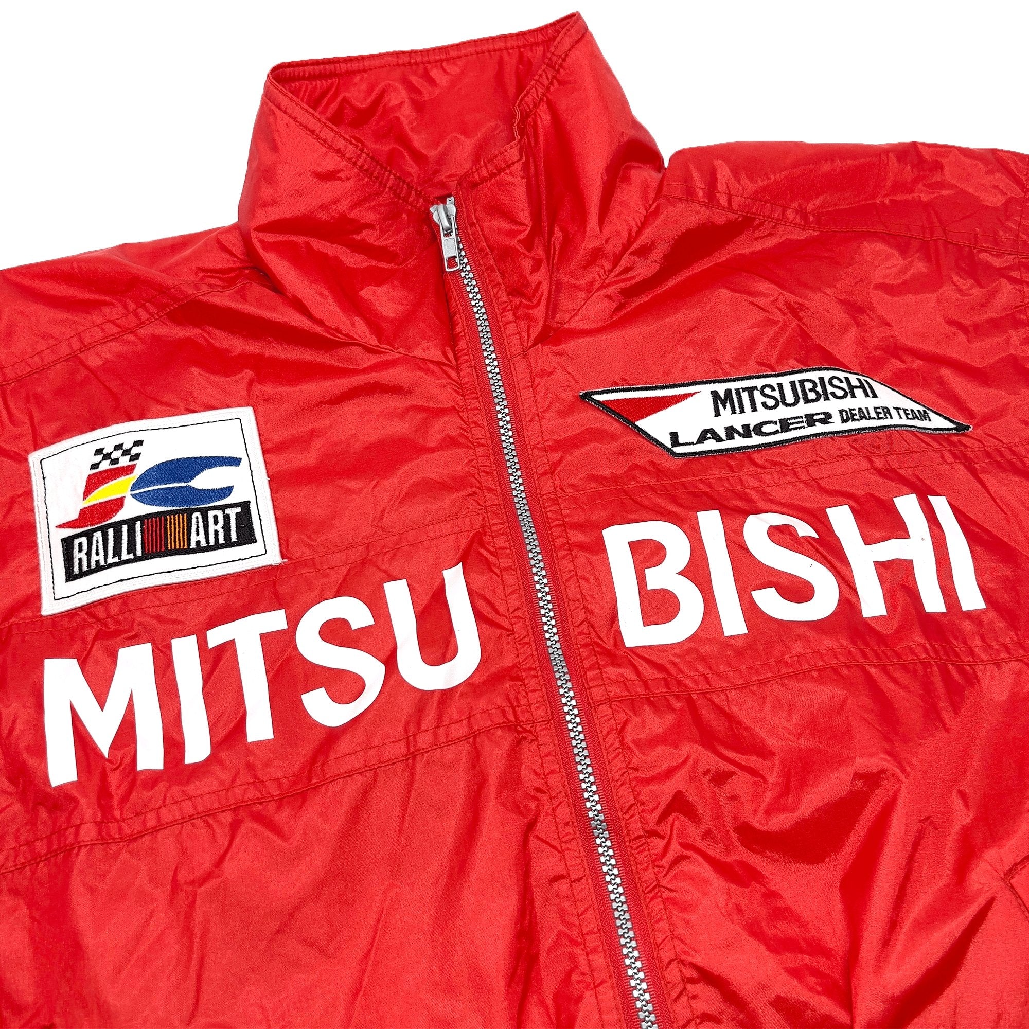 Vintage JDM Japan Mitsubishi Ralliart Racing Lancer Dealer Team Jacket - Sugoi JDM