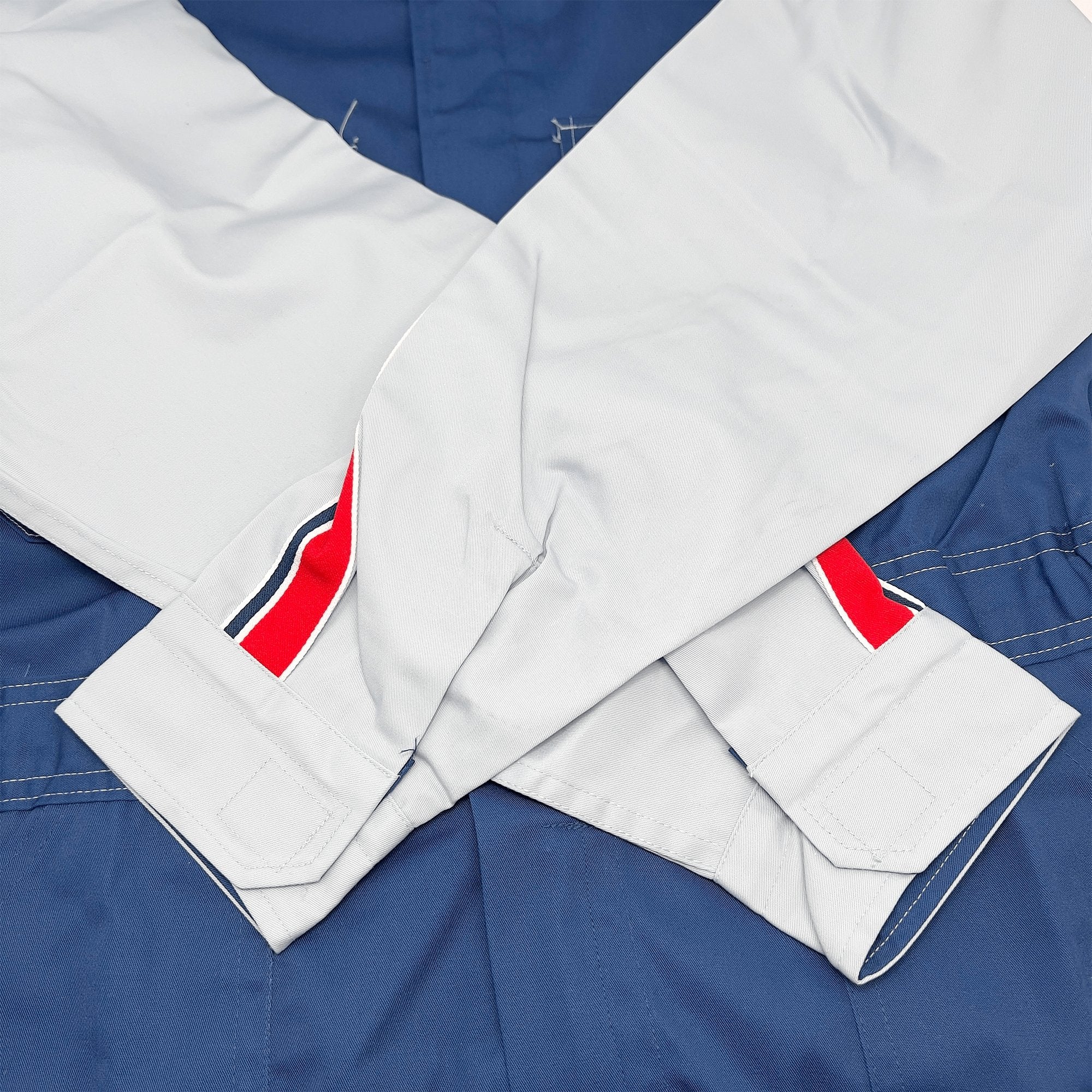 Vintage JDM Japan Showa MMC Mitsubishi Motors Coveralls Tsunagi Blue - Sugoi JDM