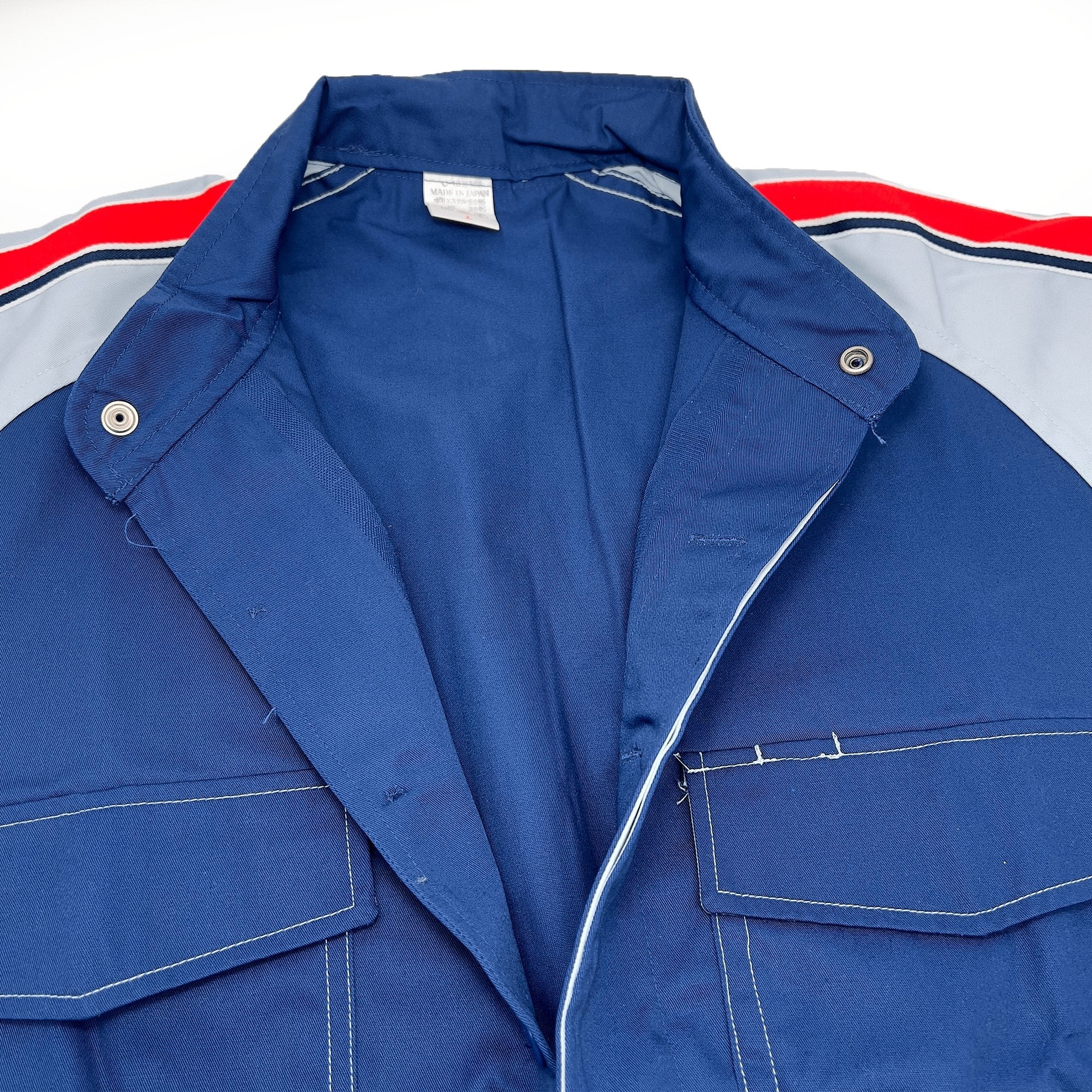 Vintage JDM Japan Showa MMC Mitsubishi Motors Coveralls Tsunagi Blue - Sugoi JDM