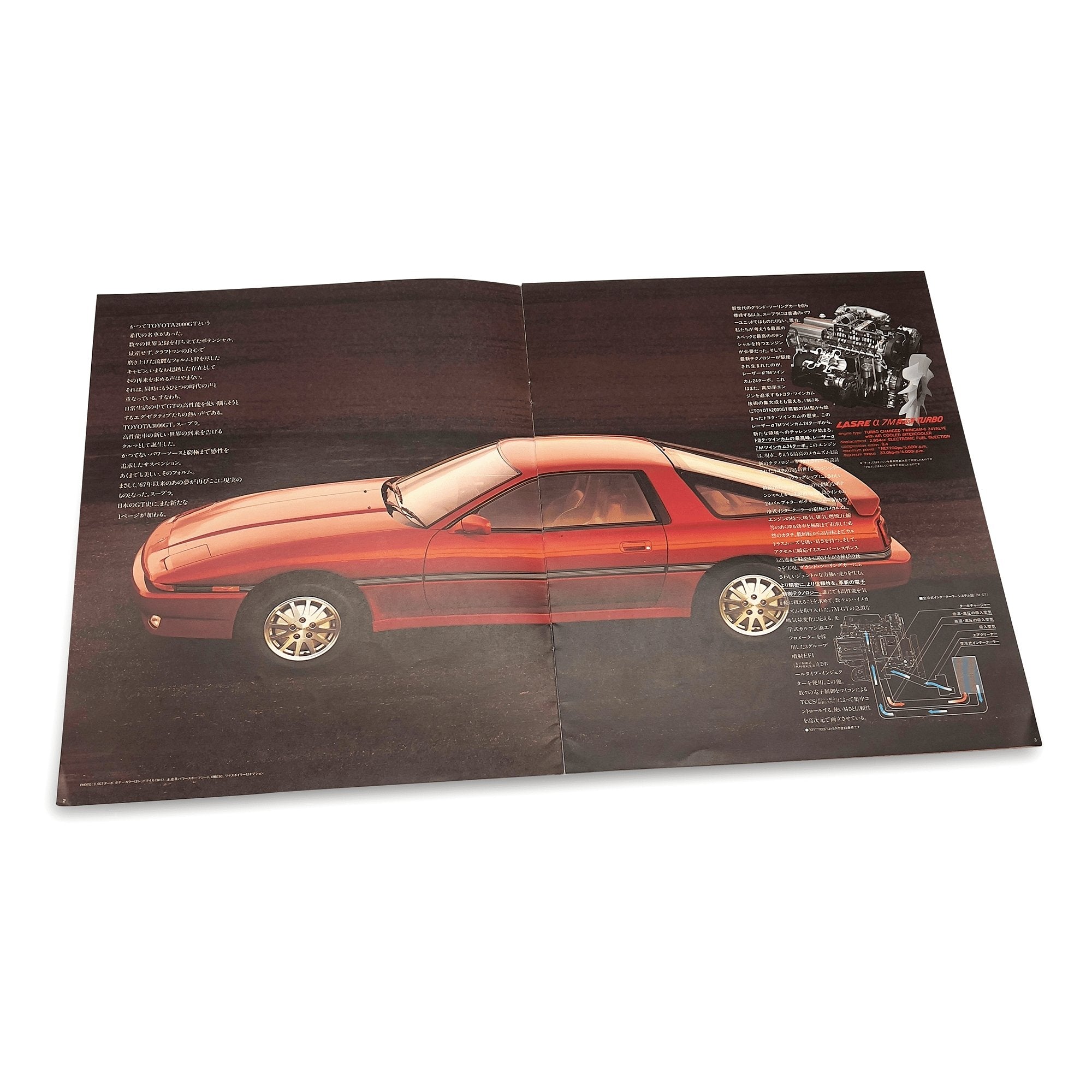 Vintage JDM Japan Showa Toyota Super 3000GT Supra Debut Catalog 1986 - Sugoi JDM