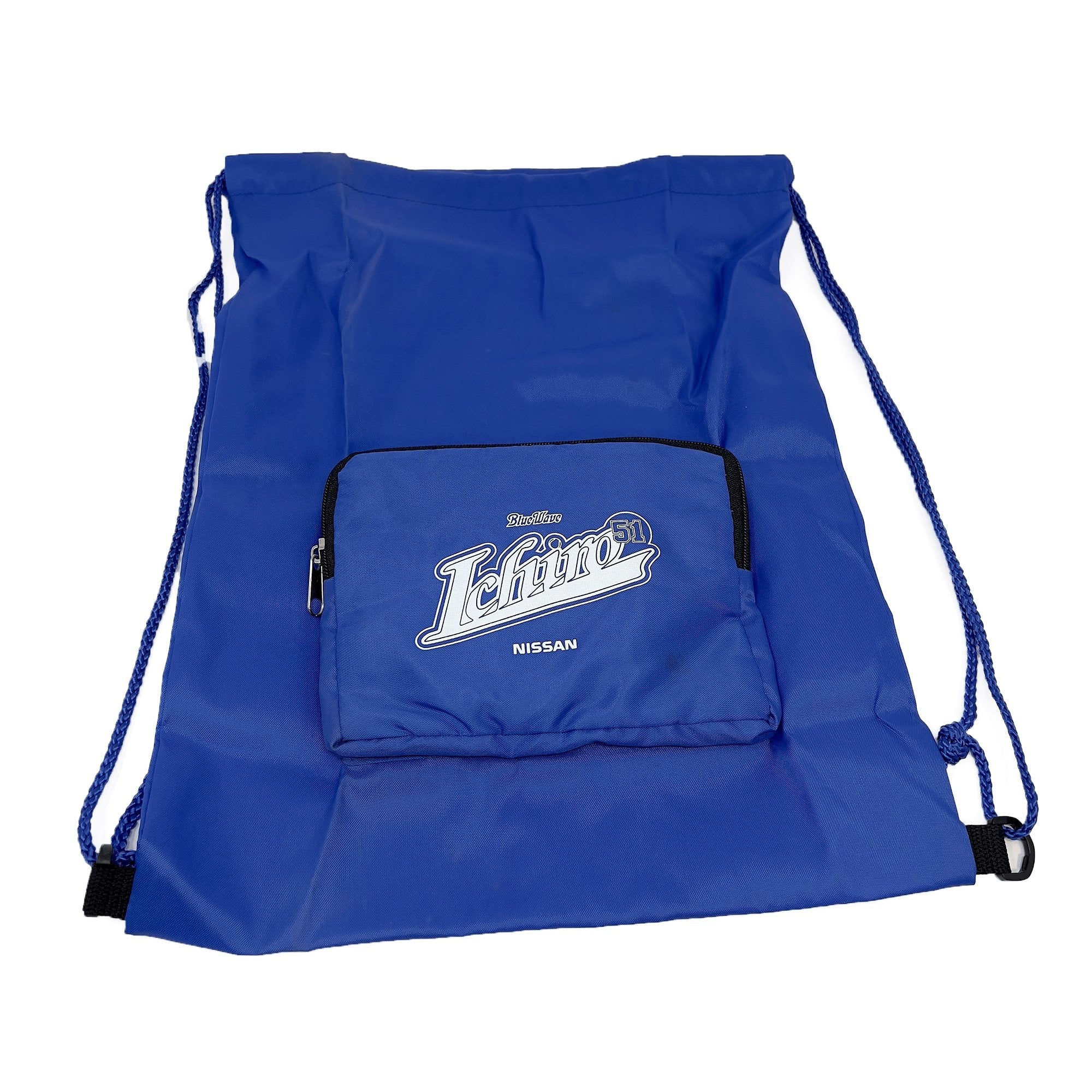 Vintage Nissan Orix Buffaloes Blue Wave Ichiro Suzuki Pouch Backpack - Sugoi JDM