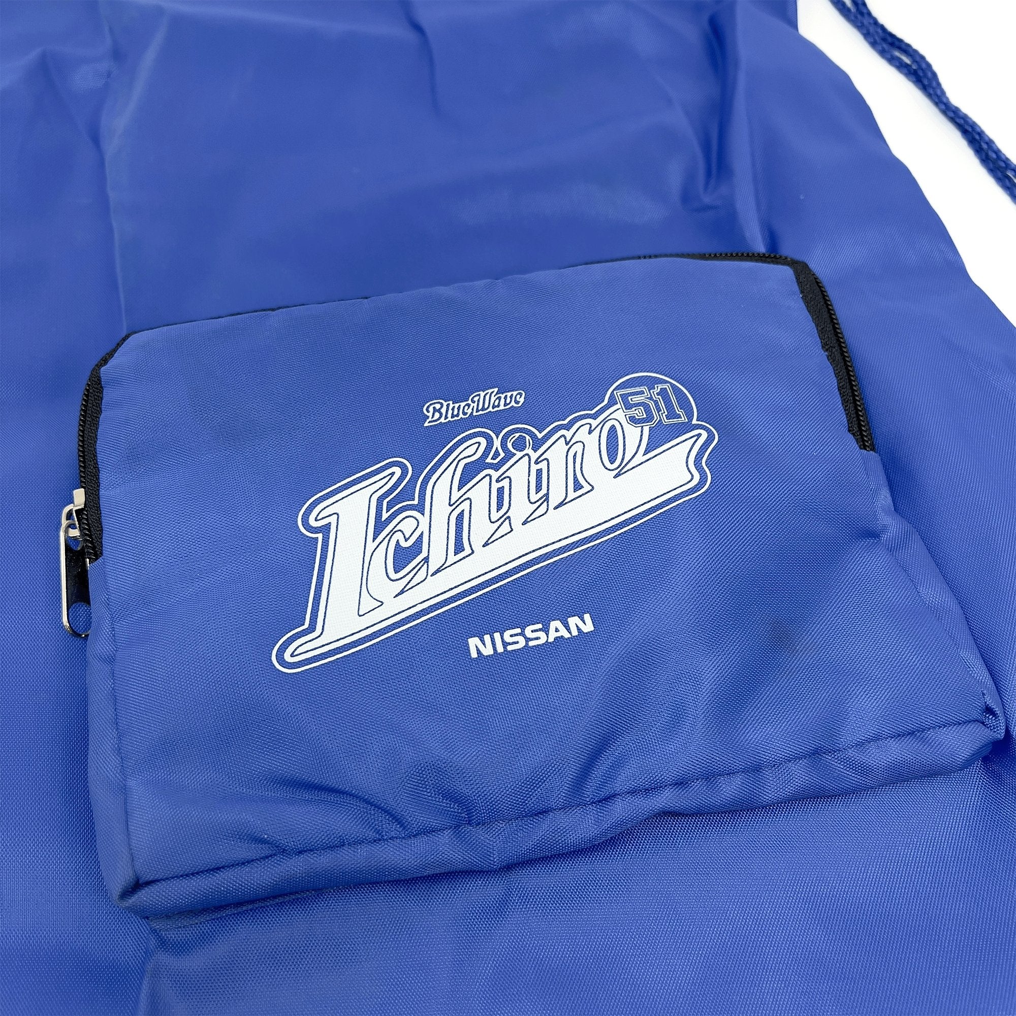 Vintage Nissan Orix Buffaloes Blue Wave Ichiro Suzuki Pouch Backpack - Sugoi JDM