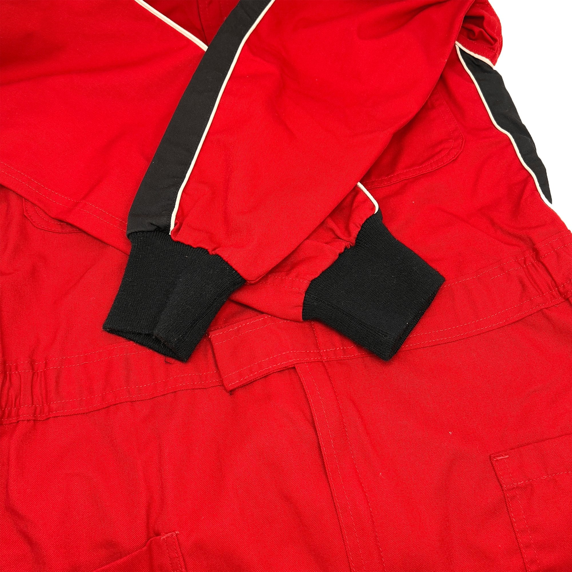 Vintage Showa Era JDM Japan Advan Yokohama Racing Coveralls Tsunagi Red - Sugoi JDM