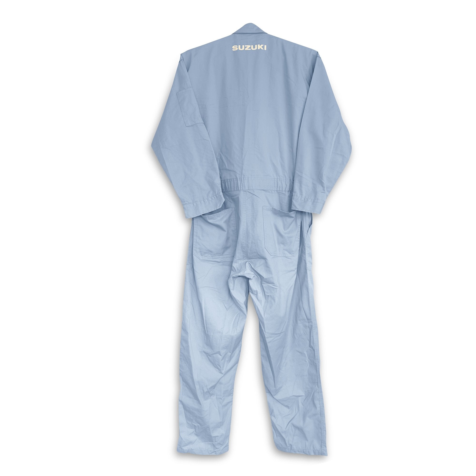 Vintage Showa Era JDM Japan Suzuki Jumpsuit Coveralls Tsunagi Light Blue - Sugoi JDM