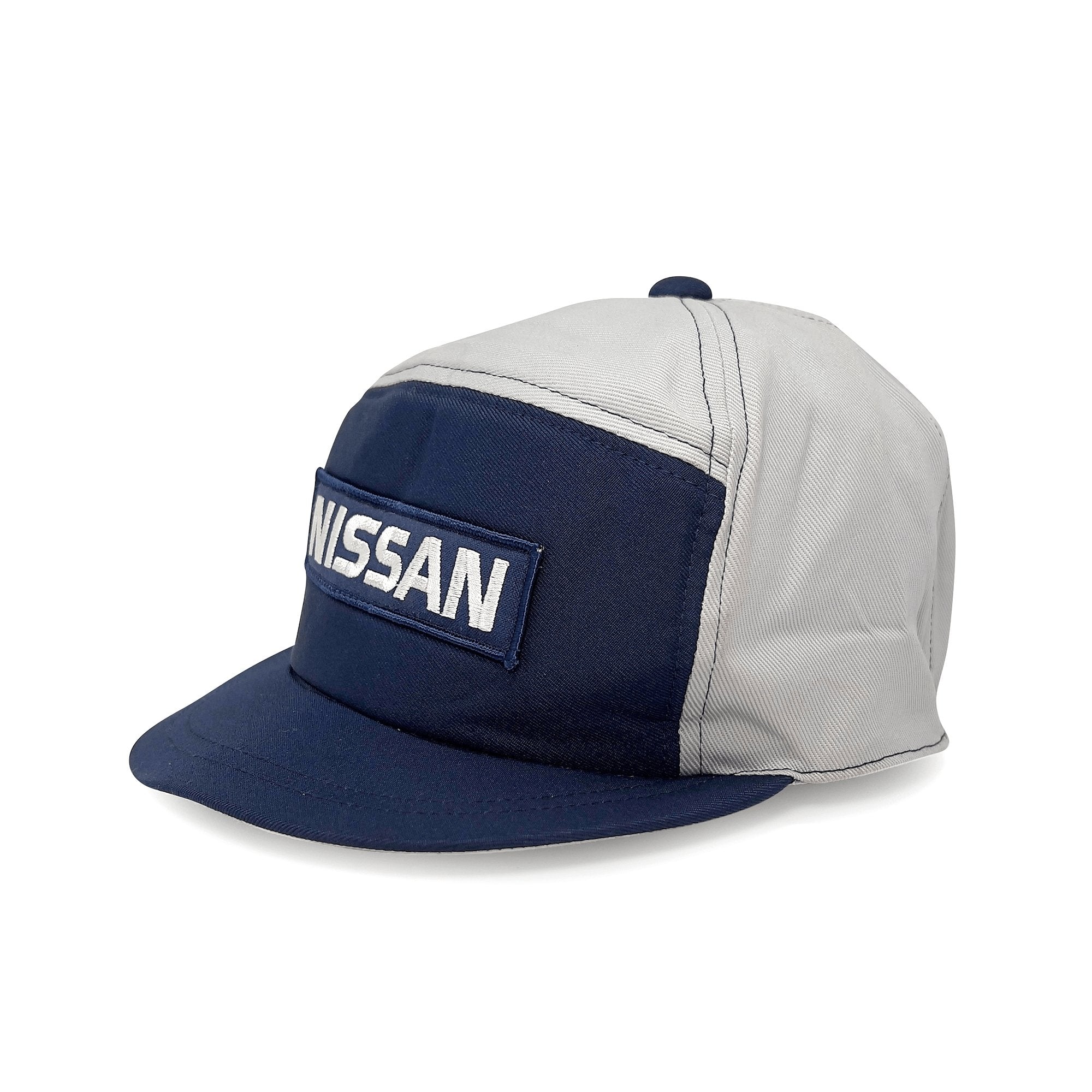 Vintage Showa Japanese JDM Nissan Blue Stage Mechanic Uniform Hat Cap Set Blue - Sugoi JDM