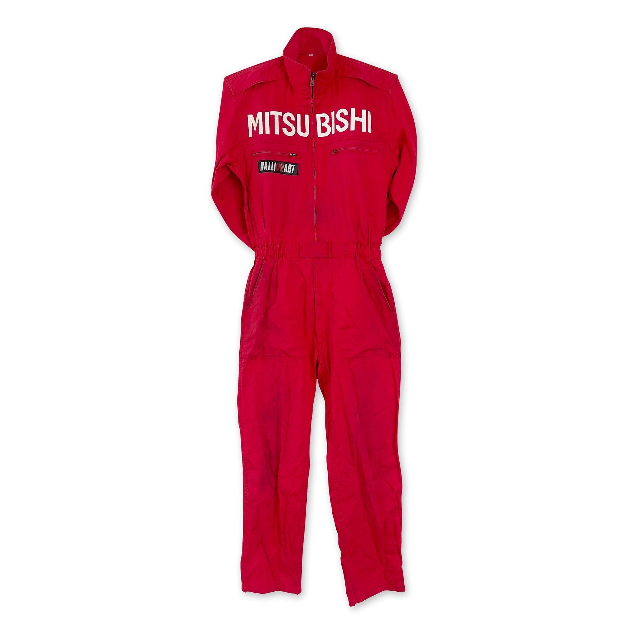 Vintage WRC JDM Japan Ralliart Mitsubishi Motors Mechanic Coveralls Tsunagi Red - Sugoi JDM
