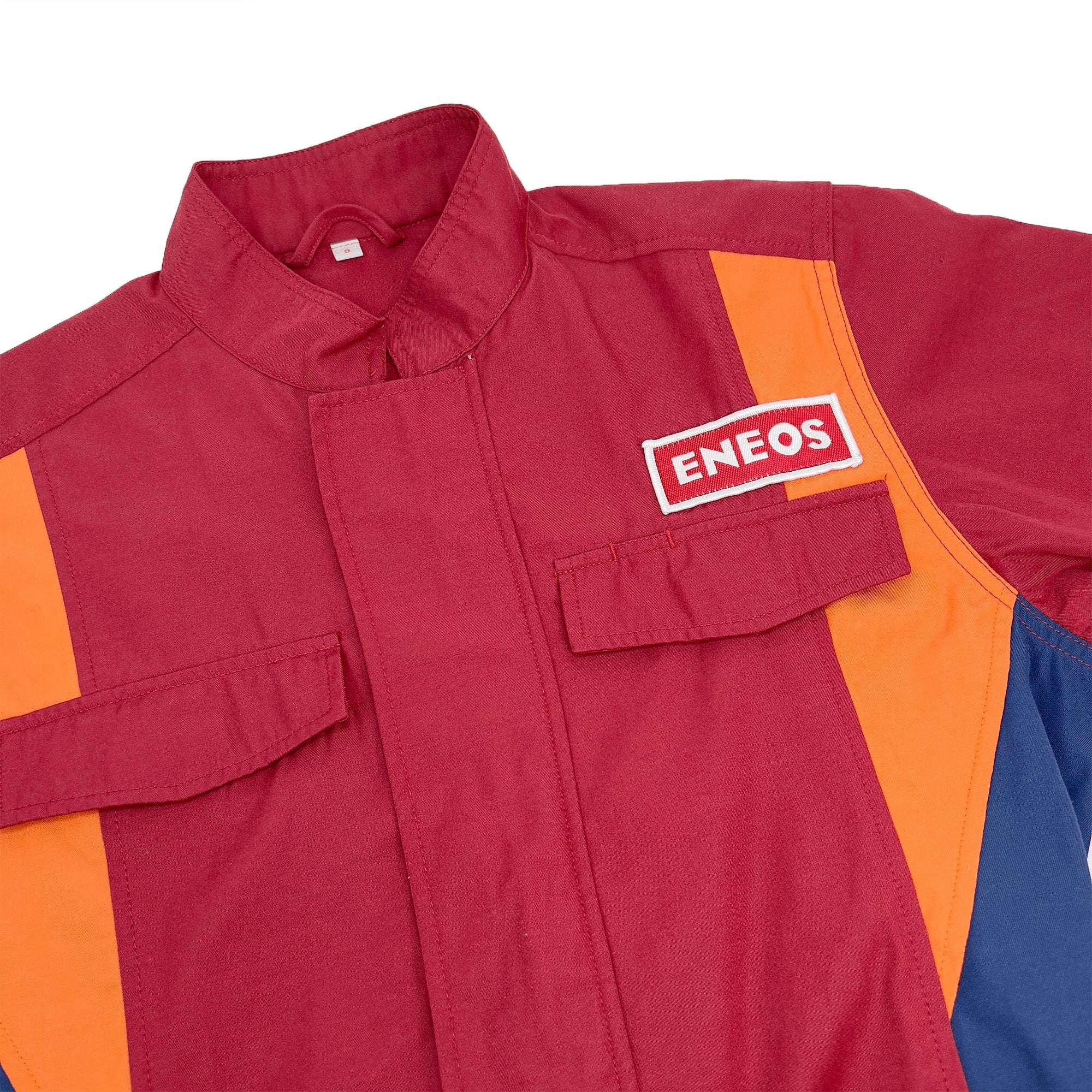 Women's JDM Eneos Oil Short Sleeve Jumpsuit Coveralls Tsunagi Mechanic Suite - Sugoi JDM