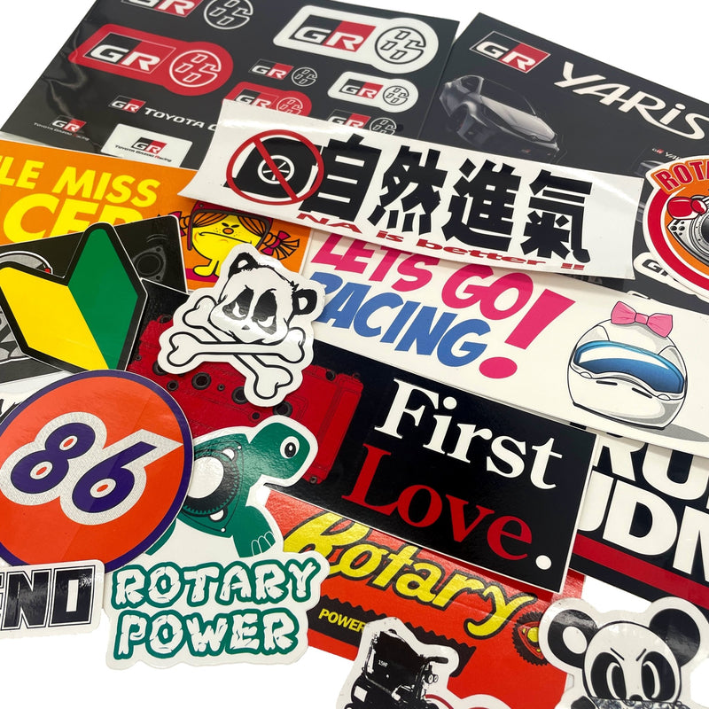 Transform your ride into a JDM masterpiece with our exclusive collection of top-quality decals and stickers.