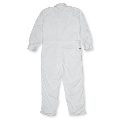 1970s Vintage Showa Era Japan JDM Nissan Tsunagi Coverall Uniform White - Sugoi JDM