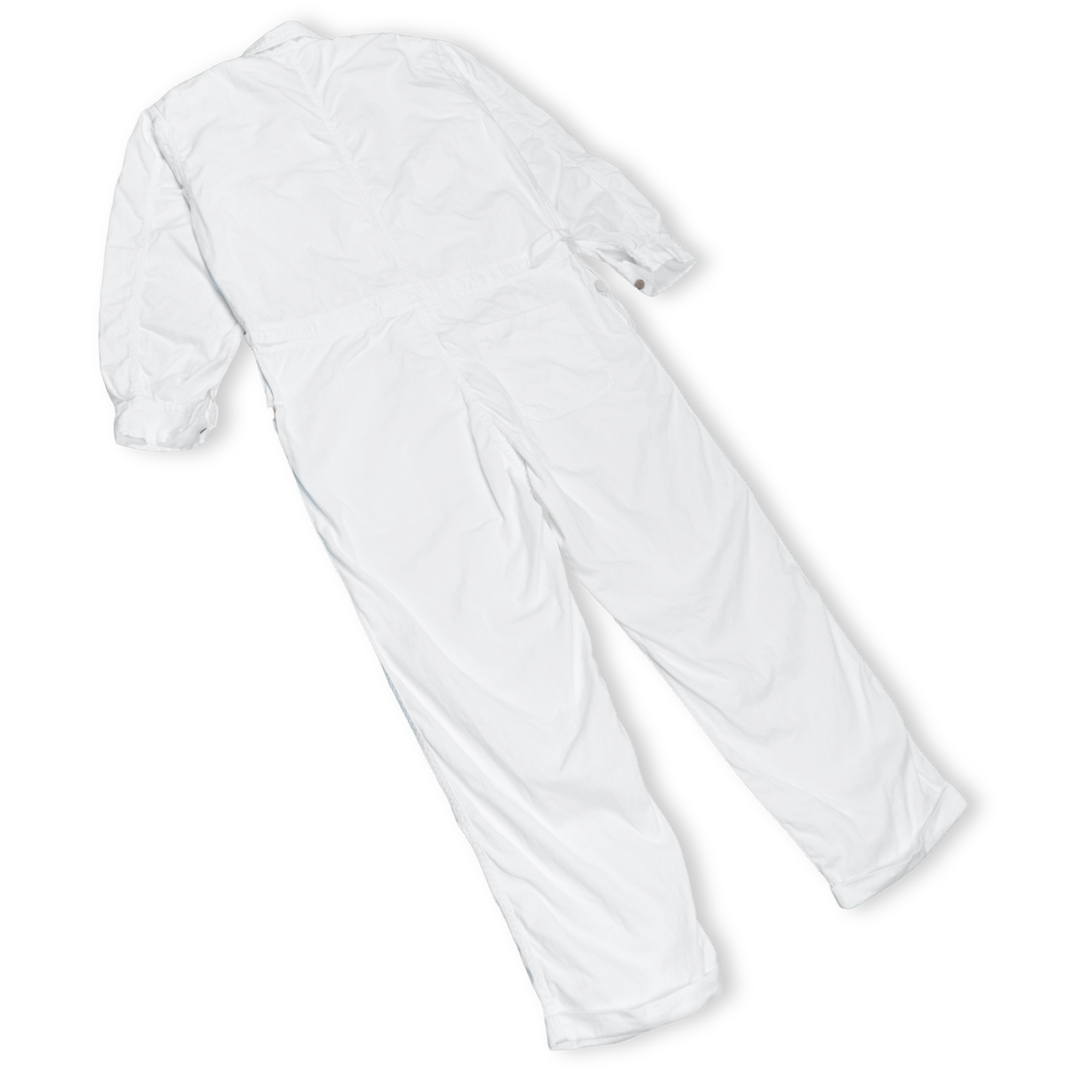 1970s Vintage Showa Era Japan JDM Nissan Tsunagi Coverall Uniform White - Sugoi JDM