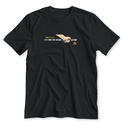 1990s Legacy Caution Wide Turns Sugoi JDM Drift Speed Team Shirt Black - Sugoi JDM