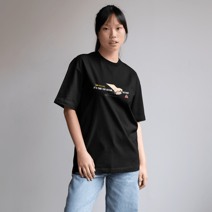 1990s Legacy Caution Wide Turns Sugoi JDM Drift Speed Team Shirt Black - Sugoi JDM