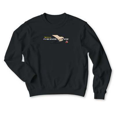 1990s Legacy Caution Wide Turns Sugoi JDM Drift Speed Team Sweatshirt Black - Sugoi JDM